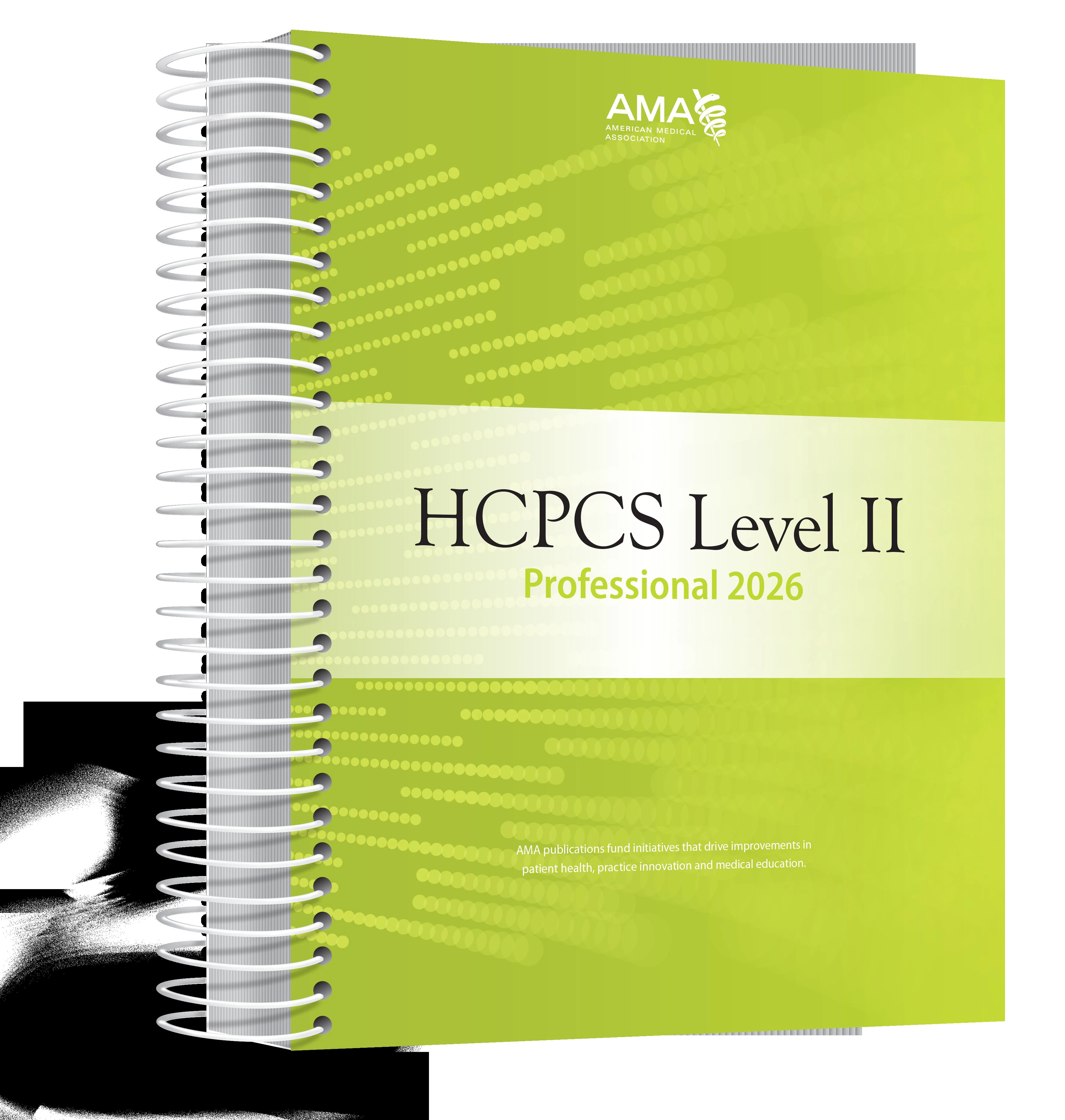 AMA 2026 HCPCS Level II Professional Edition Coding Book