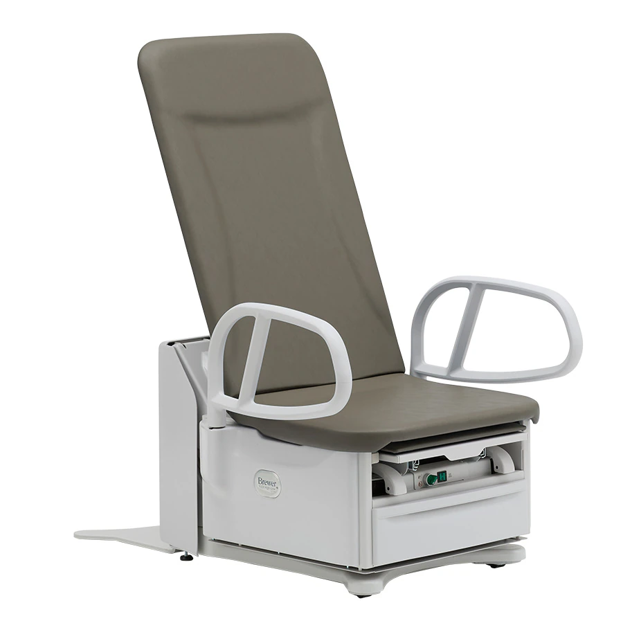 Brewer FLEX High-Low PLUS Exam Table, Power Height Adjustment, 17" ADA, Gunmetal, 700 lb Capacity, Model Flex5801