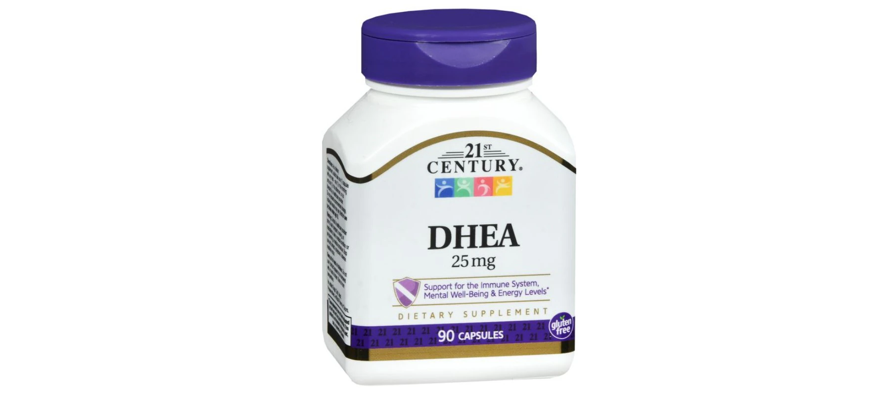 21st Century DHEA Dietary Supplement Capsules, 25 mg, 90 Count Bottle