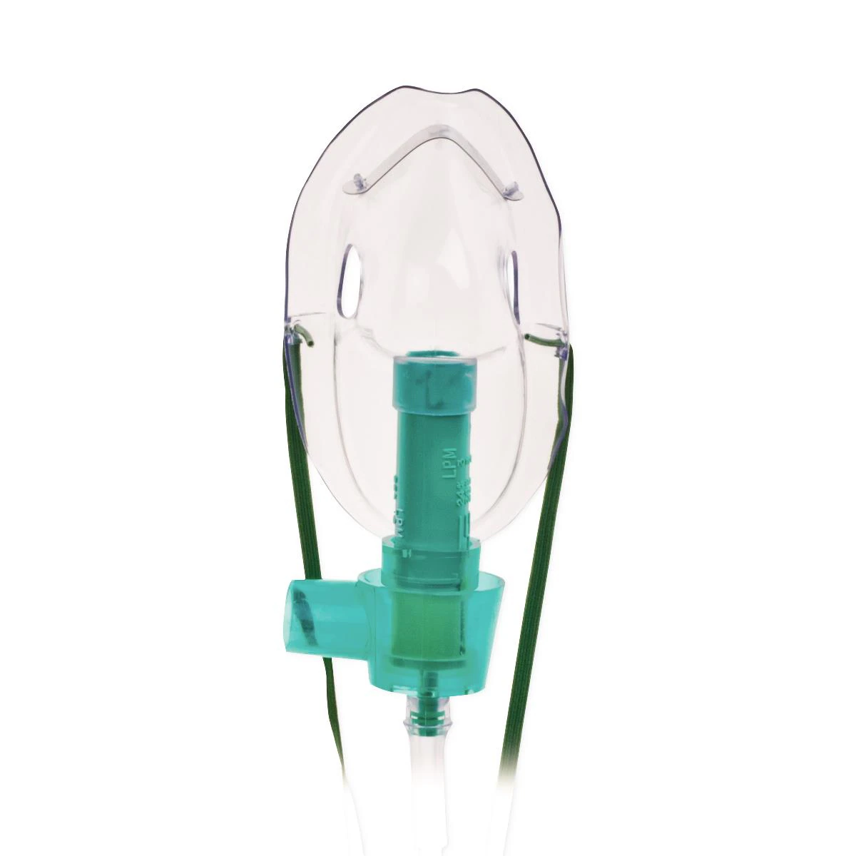 Medline Multi-Vent Adult Oxygen Mask, PVC, 7-Foot Tubing, Standard Connector, Disposable, Latex-Free, 50/Case