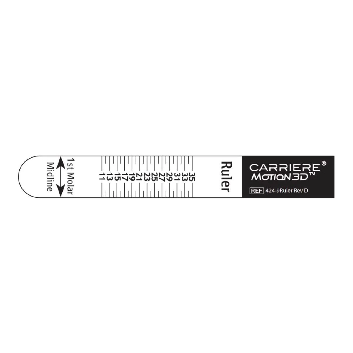 Carriere Motion 3D Ruler, Assorted, 10/Pk