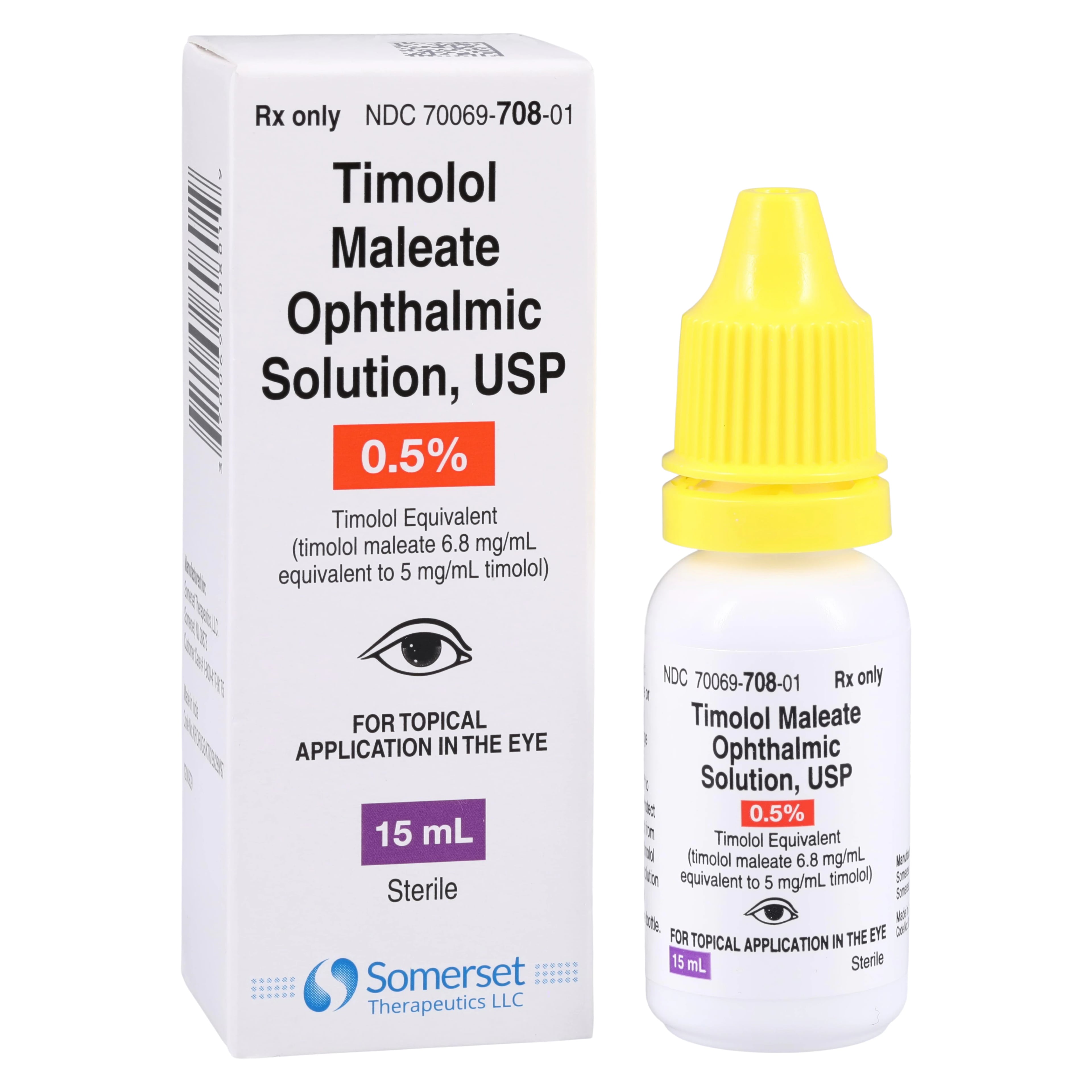 Timolol Maleate Ophthalmic Solution 0.5%, 15 mL Bottle