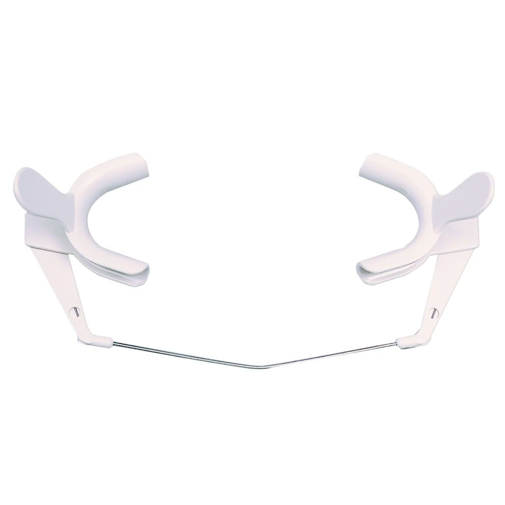 Cheek Retractor Adult, White, Adjustable, Stainless Steel/Plastic, Each