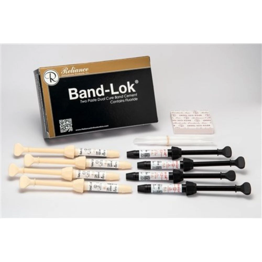 Ortho Technology Band Lok Band Cement Paste A&B Kit, Natural, Light/Chemical Cure, Syringe Kit, 1 Kit