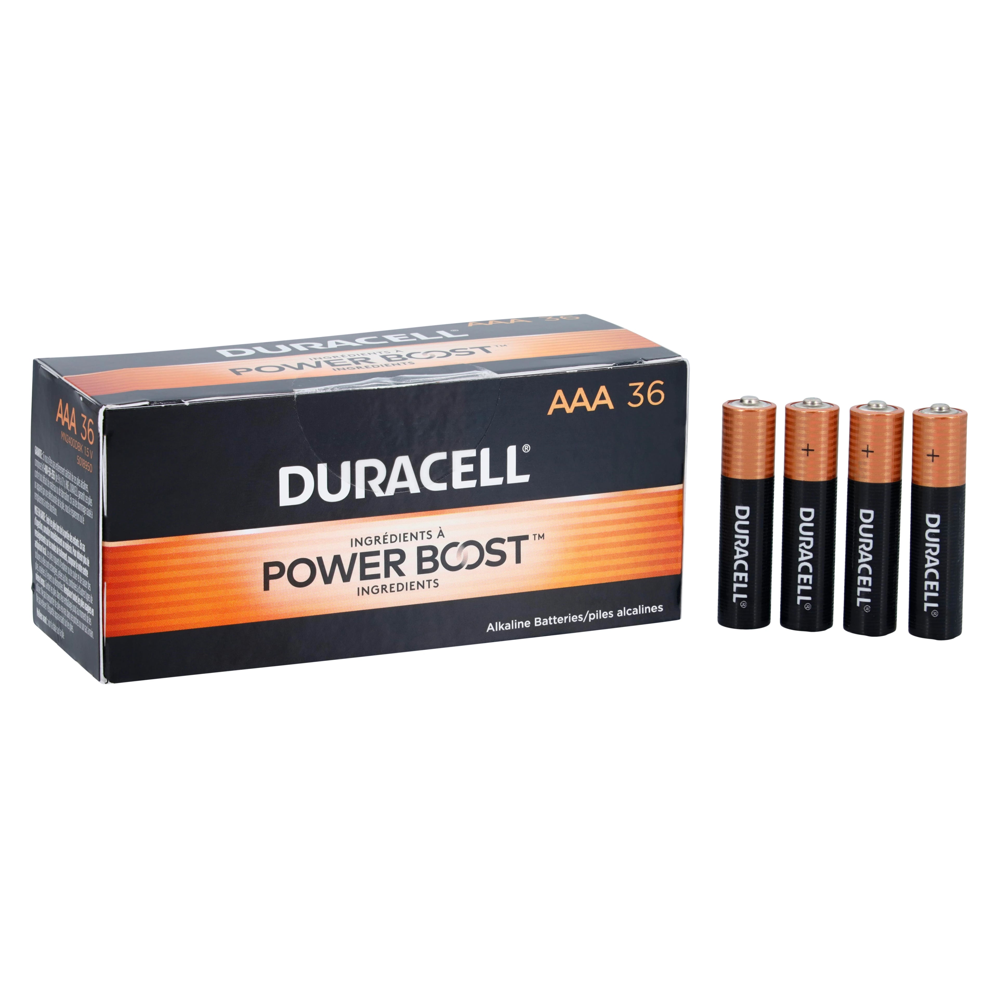 Duracell Coppertop Alkaline Battery with Duralock Power Preserve Technology, 36/Box