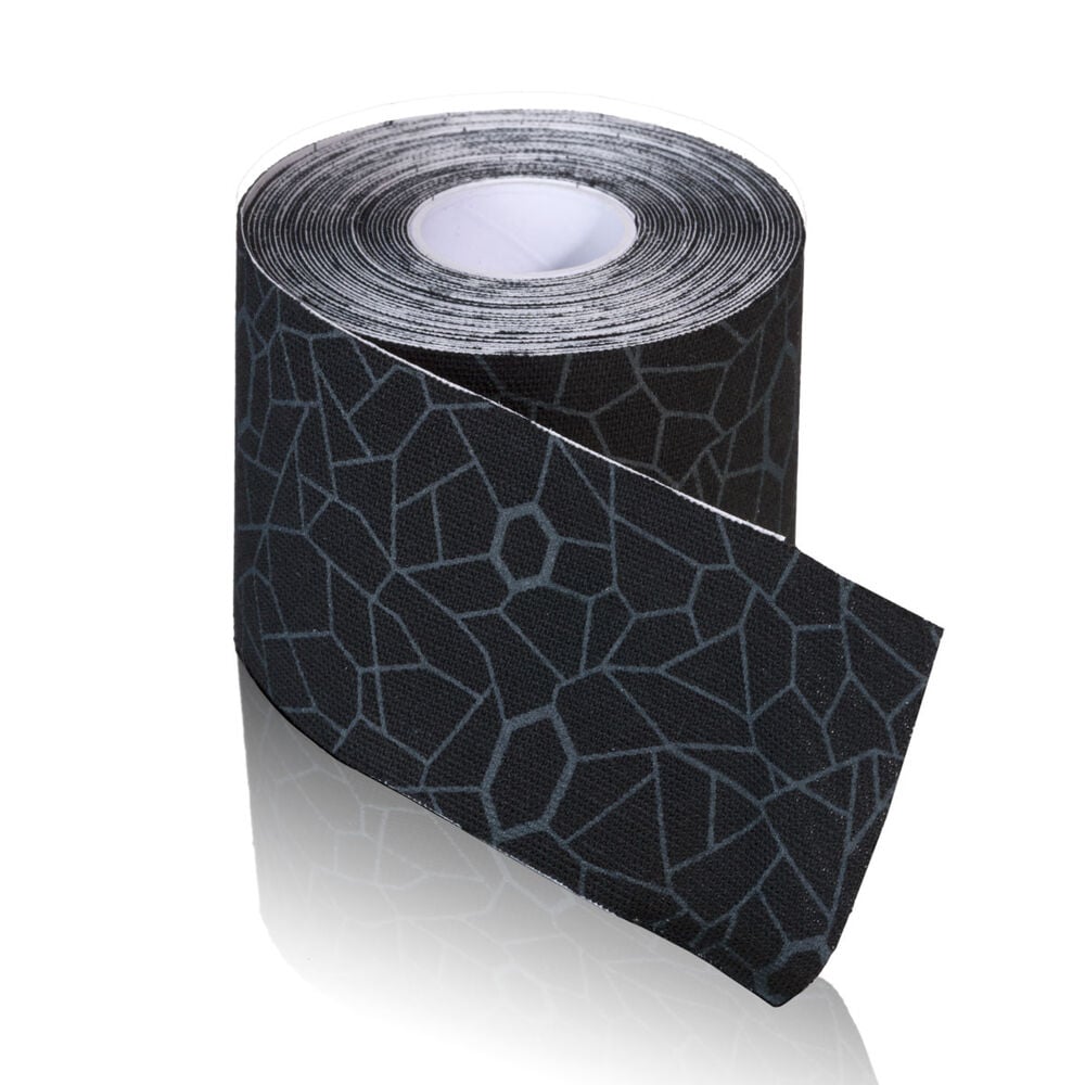 TheraBand Kinesiology Tape, Black/Black, 2" x 16.4 ft, 6 Rolls/Package