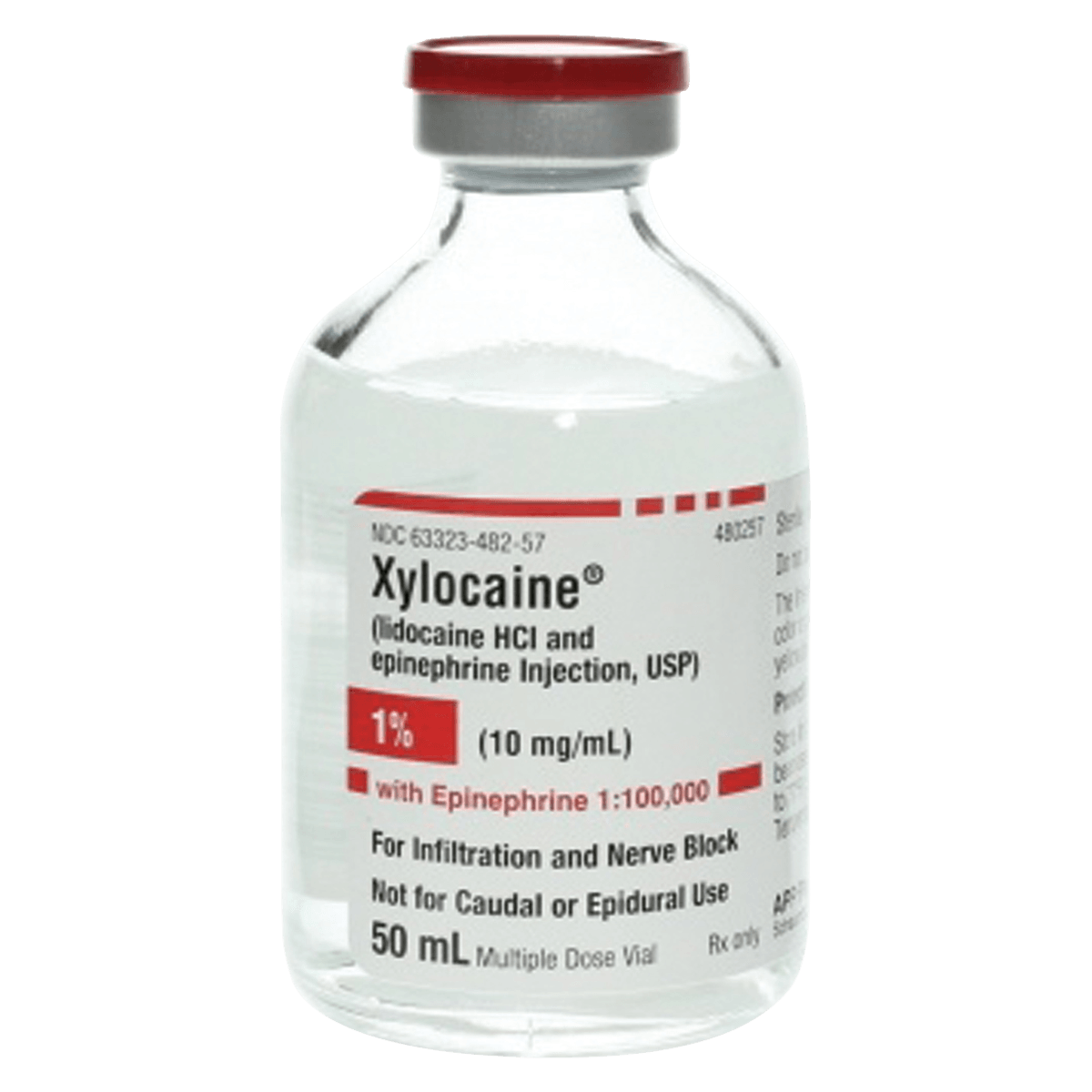 Xylocaine with Epinephrine Injection 1% 1:100,000 MDV 50mL, 25/Package