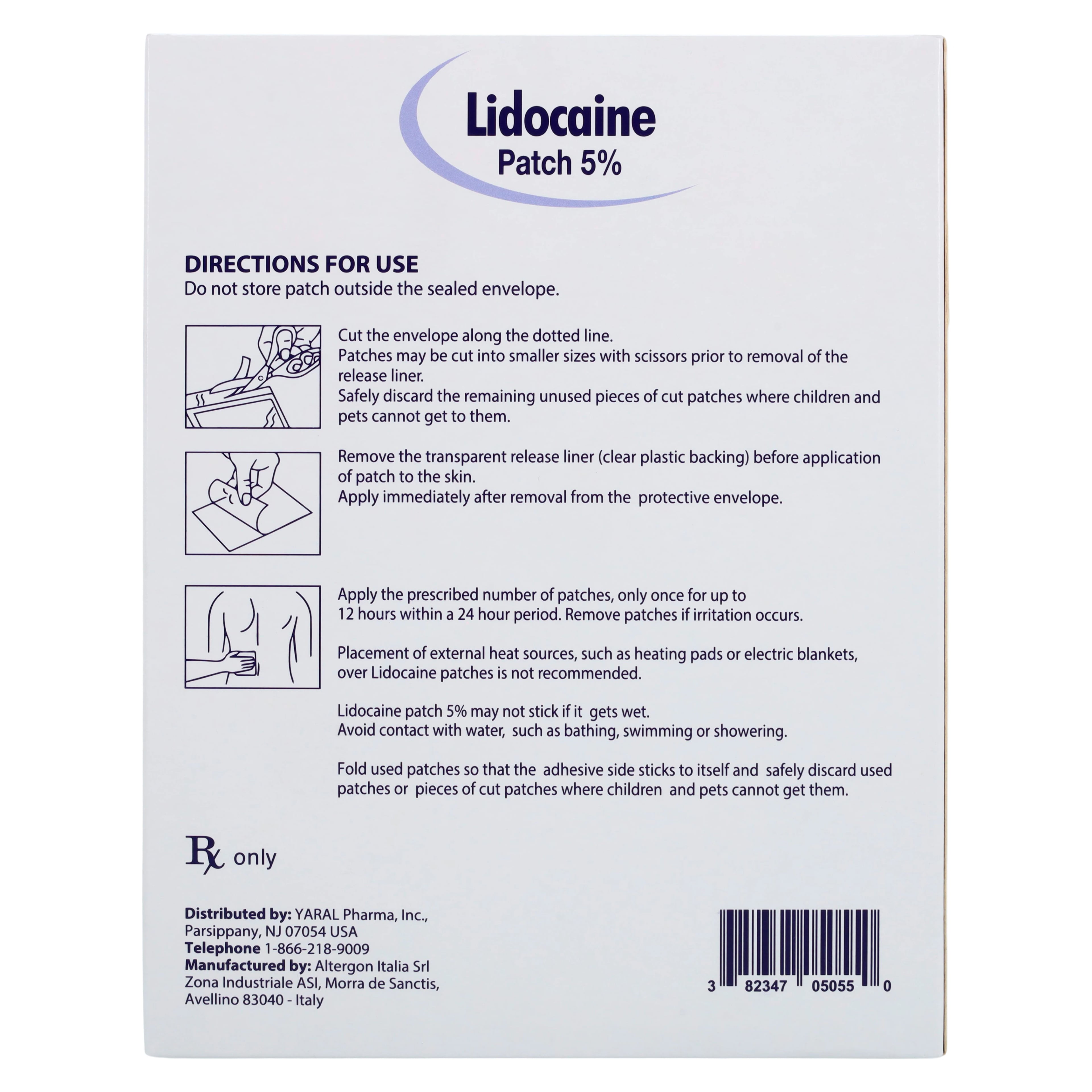 Lidocaine Patch, Topical, 30/Package