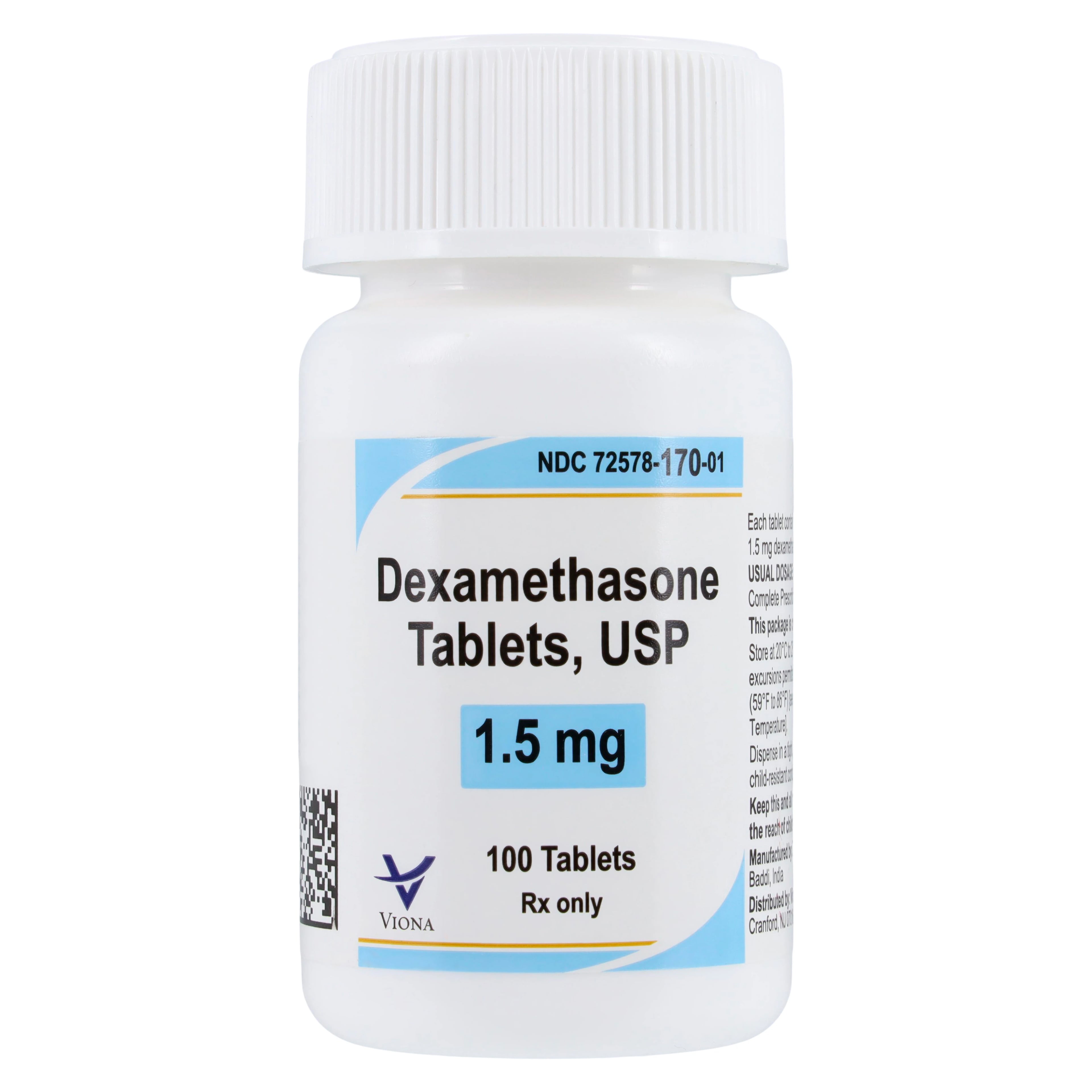 Dexamethasone Tablets, 1.5mg, 100/Bottle