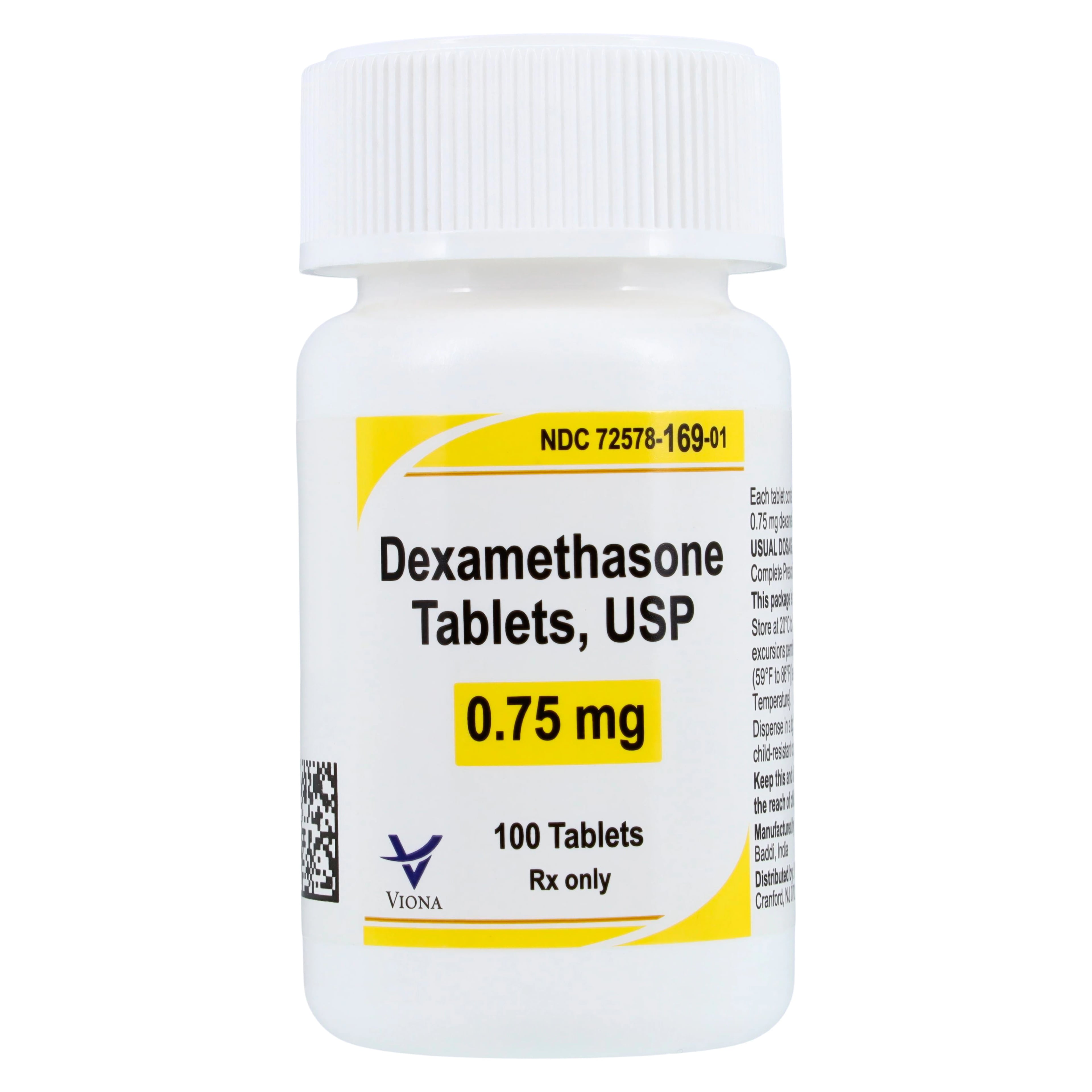 Dexamethasone Tablets, 0.75mg, 100/Bottle