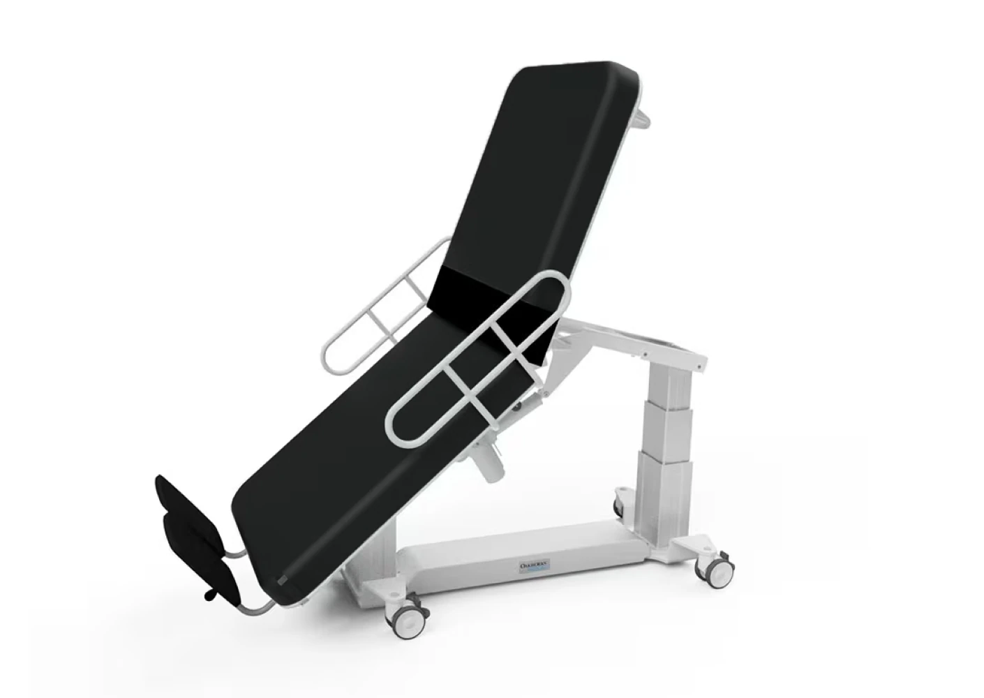 Oakworks Ultrasound Table with Fowler Backrest, Coal