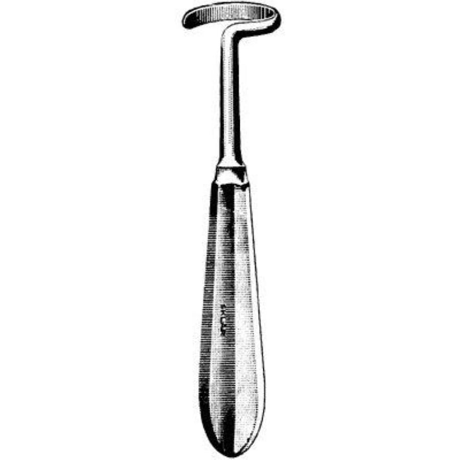 Sklar Doyen Rib Raspatory, Left Angle, 7" 2mm Blunt, Stainless Steel, Reusable