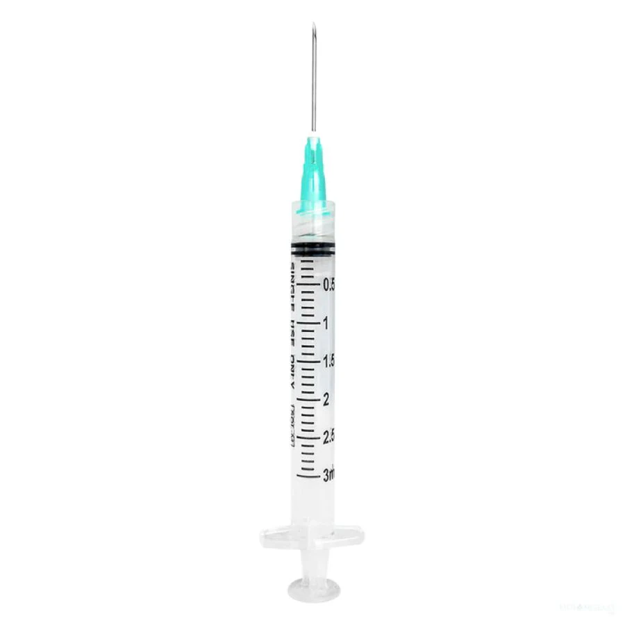 SOL-M Luer Lock Syringe with Exchangeable Needle, 10mL, 20G x 1" Needle, Non-Safety, Low Dead Space, 100/Box