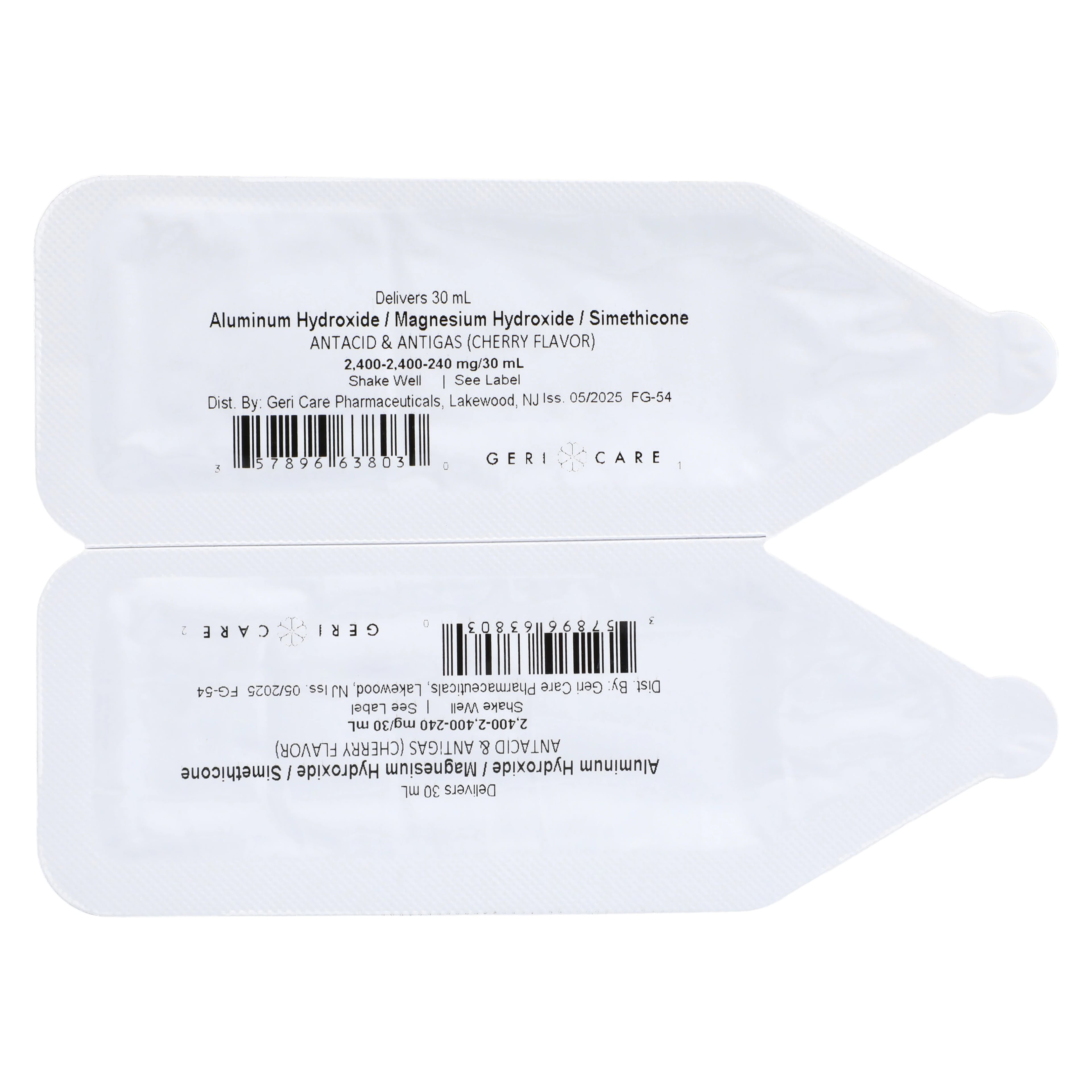 Geri-Care Simethicone Liquid Max Strength Cherry 30mL Unit Dose Cups, 100/Pk