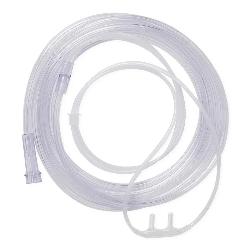Medline Adult Soft-Touch Nasal Cannula, 7 ft Tubing, 50/Case