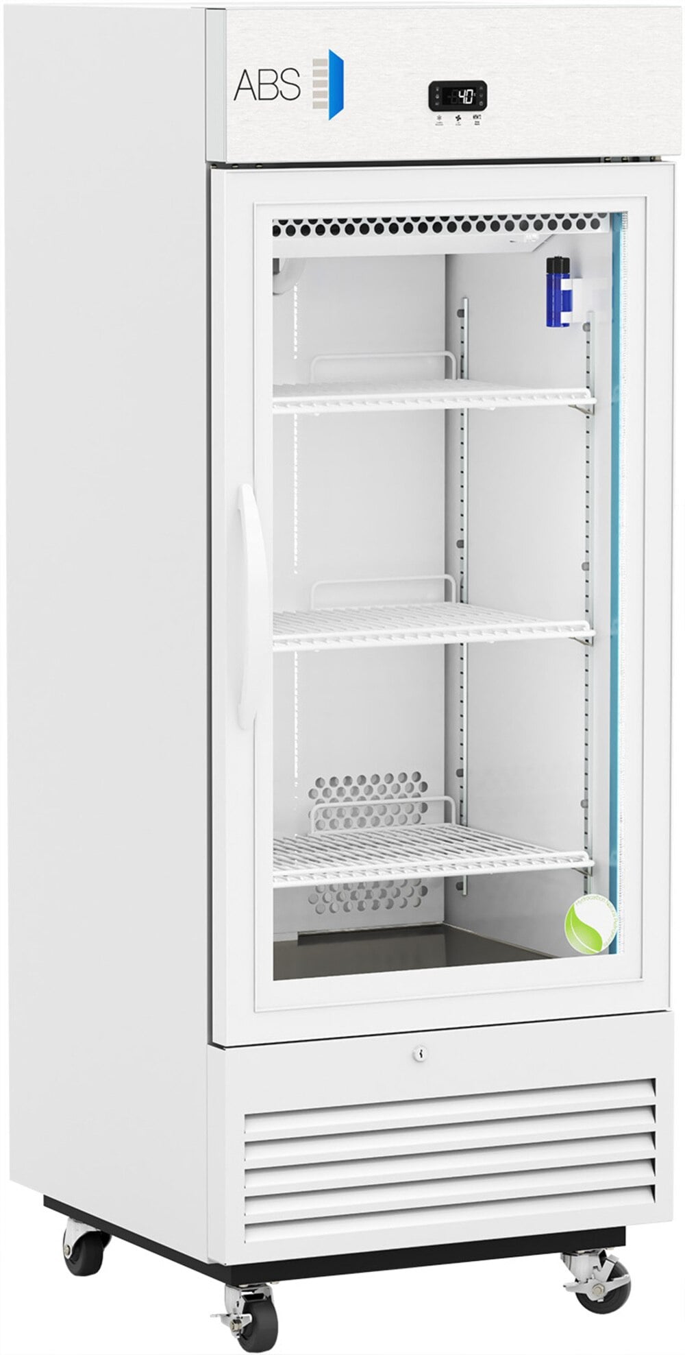 American Biotech Supply Standard Laboratory Refrigerator, 12 Cu Ft, Glass Door