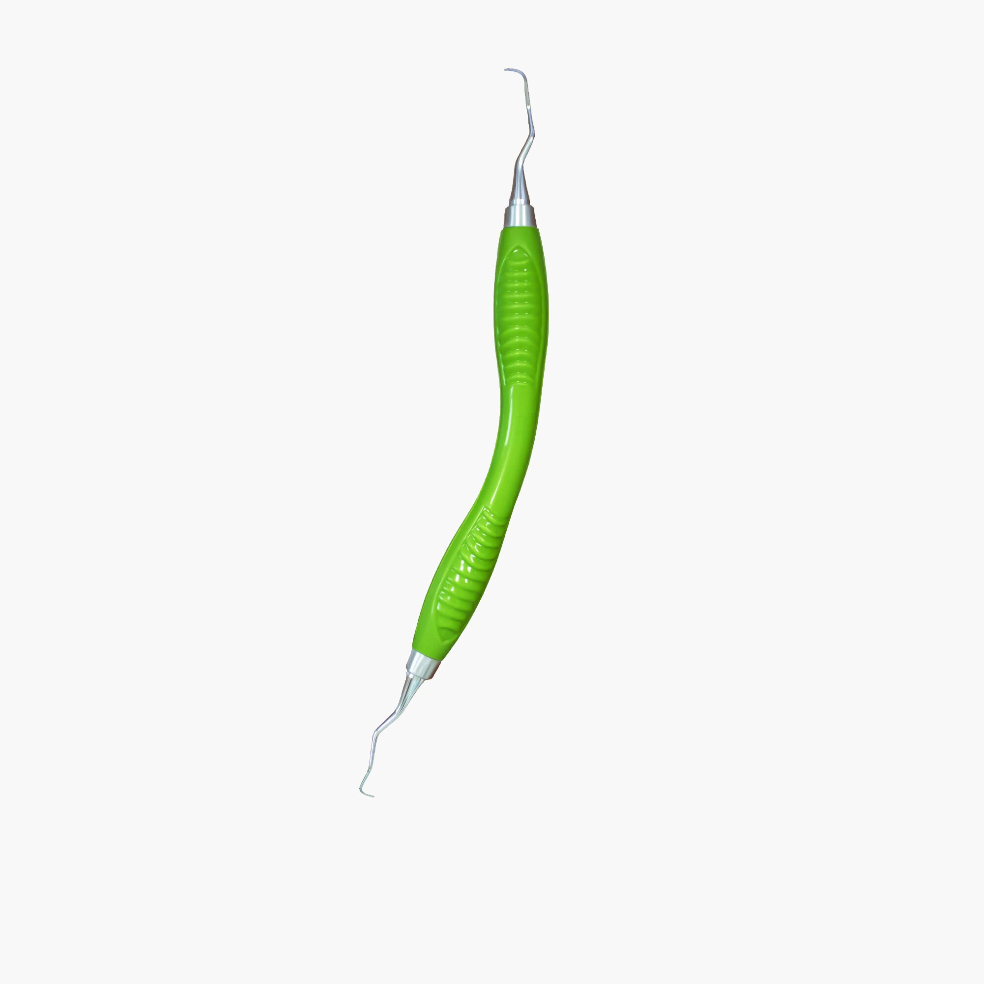 ErgoFlex Gracey Curette 13/14, Double-Ended, Adaptive Silicone Handle, Green, EH1011