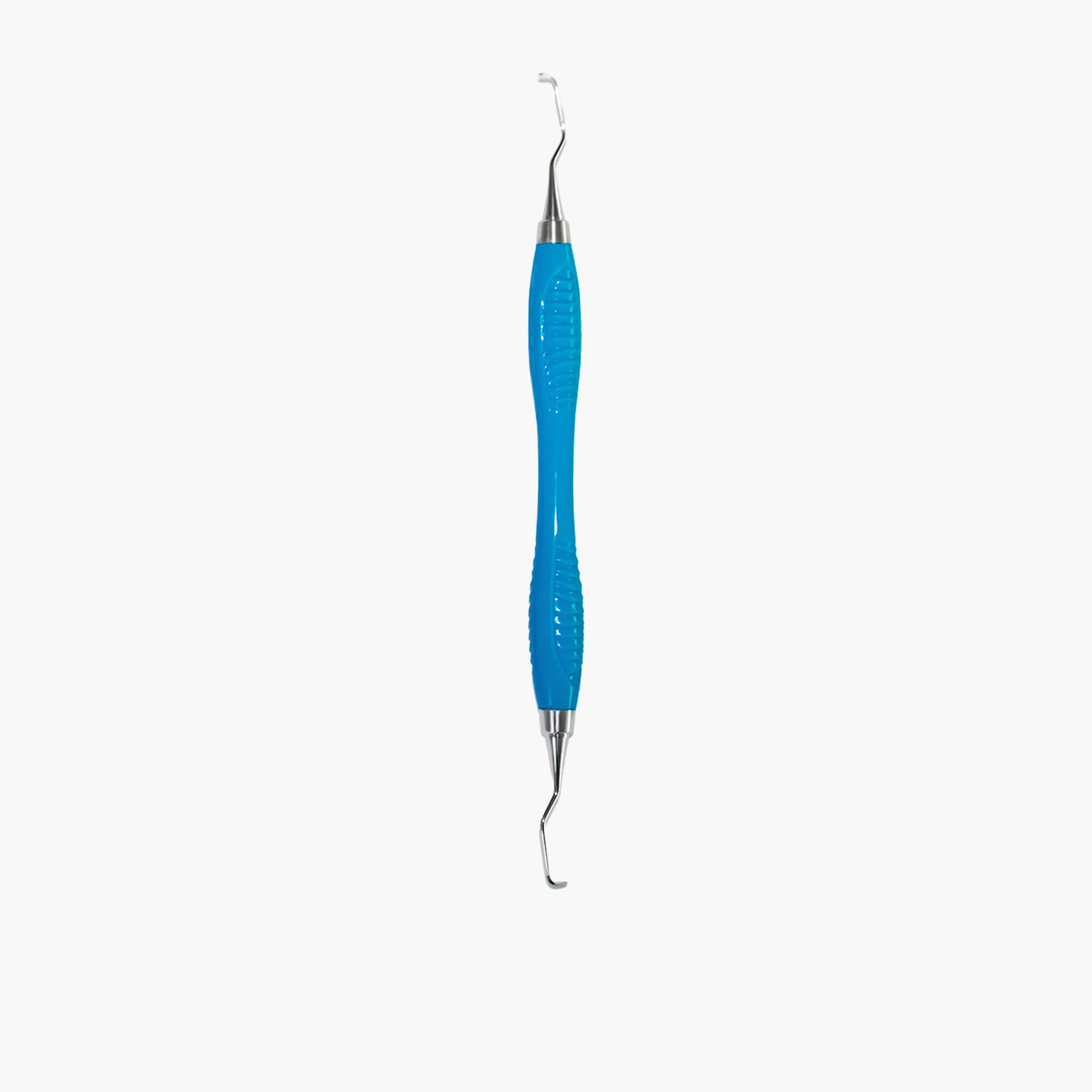 ErgoFlex Gracey Curette Double End 5-6 Classic Anterior Interproximal, 440A Stainless Steel and Silicone Handle, Blue, Each