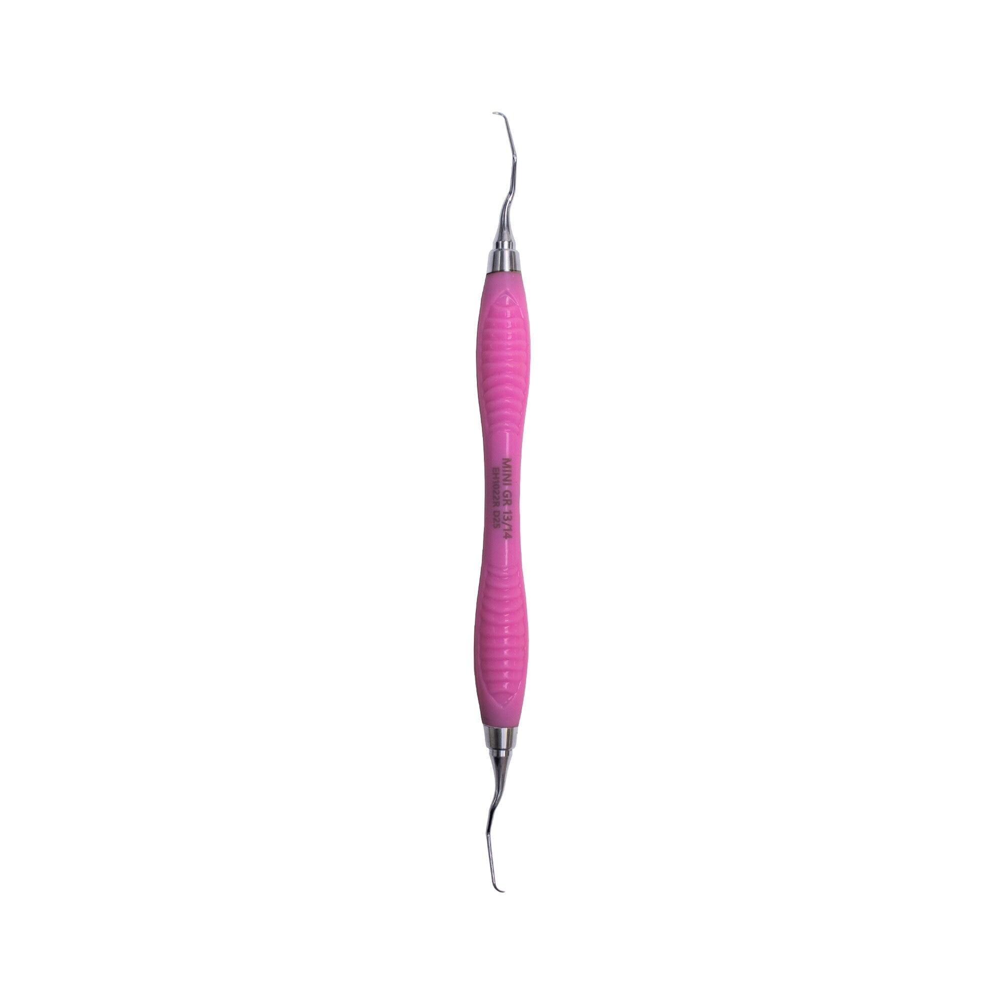 ErgoFlex Mini Gracey 13/14 Double End Curette, Classic Handle, 440A Stainless Steel, Pink, Each