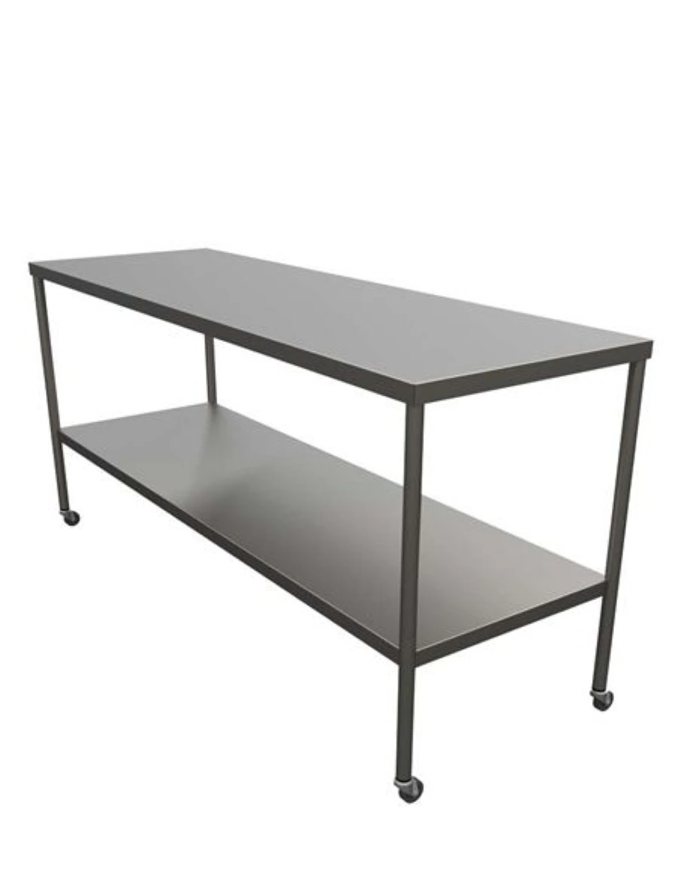 Future Health Concepts Instrument Table, Stainless Steel with Shelf