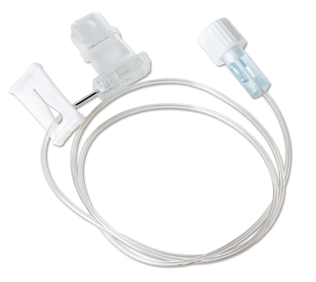 Koru Medical Systems High-Flo Subcutaneous Needle Infusion Set, 26 Gauge x 14mm, Sterile, Safety, 3 Needles, 10/Case