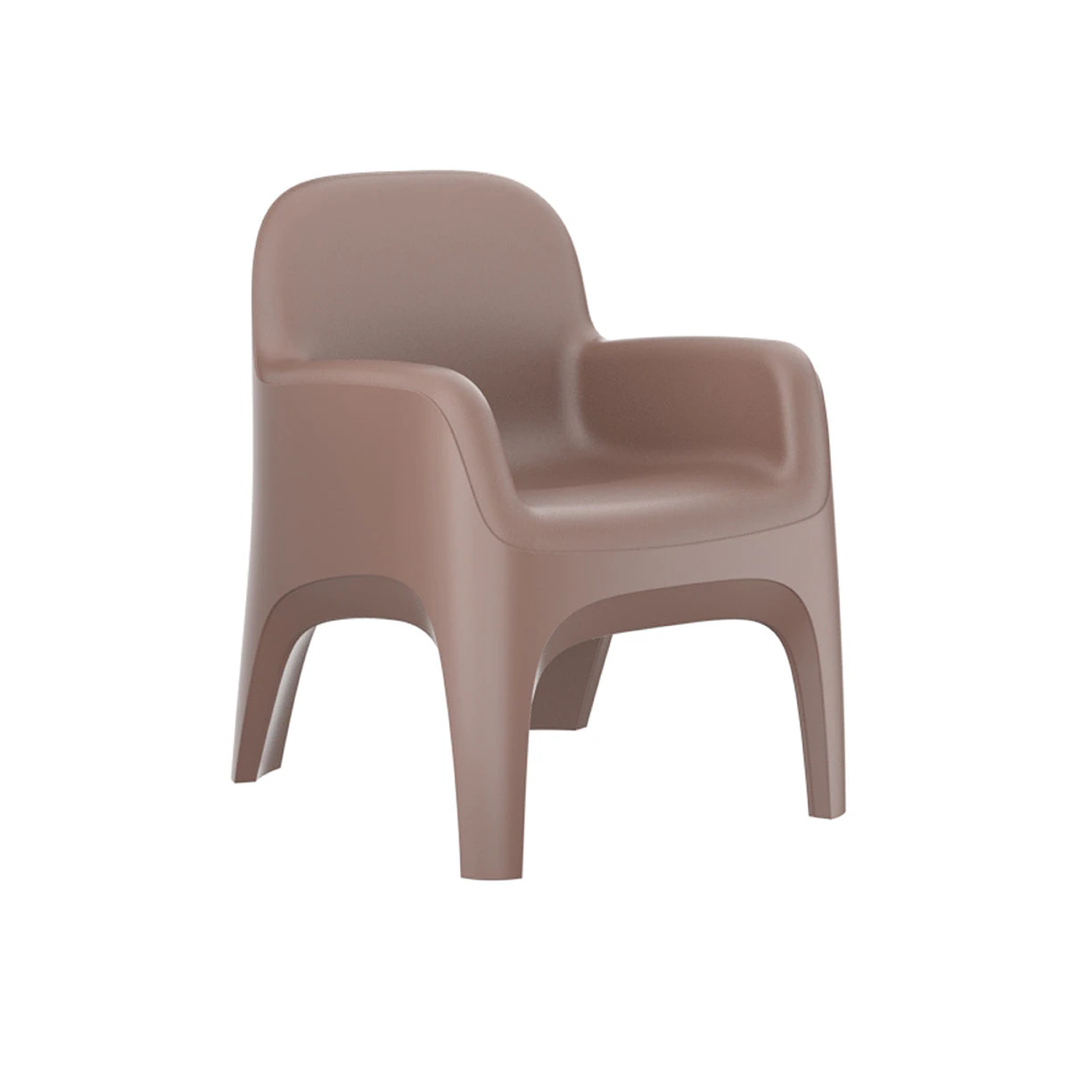 Cortech Endurance Crew Chair with Arms, Polyethylene, Brown