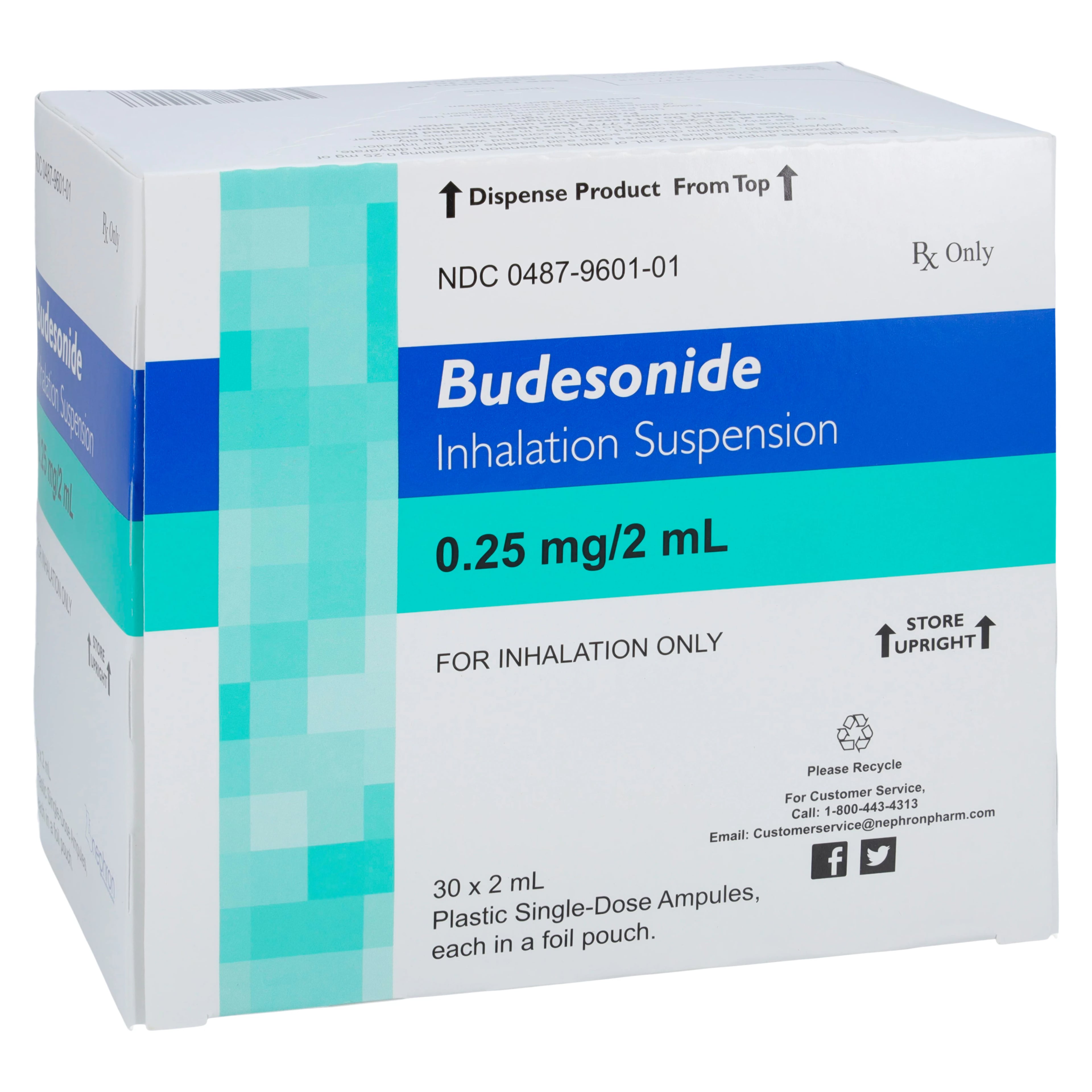 Budesonide Inhalation Suspension 0.25 mg/2 mL, Individually Wrapped Unit Dose, 30/Package