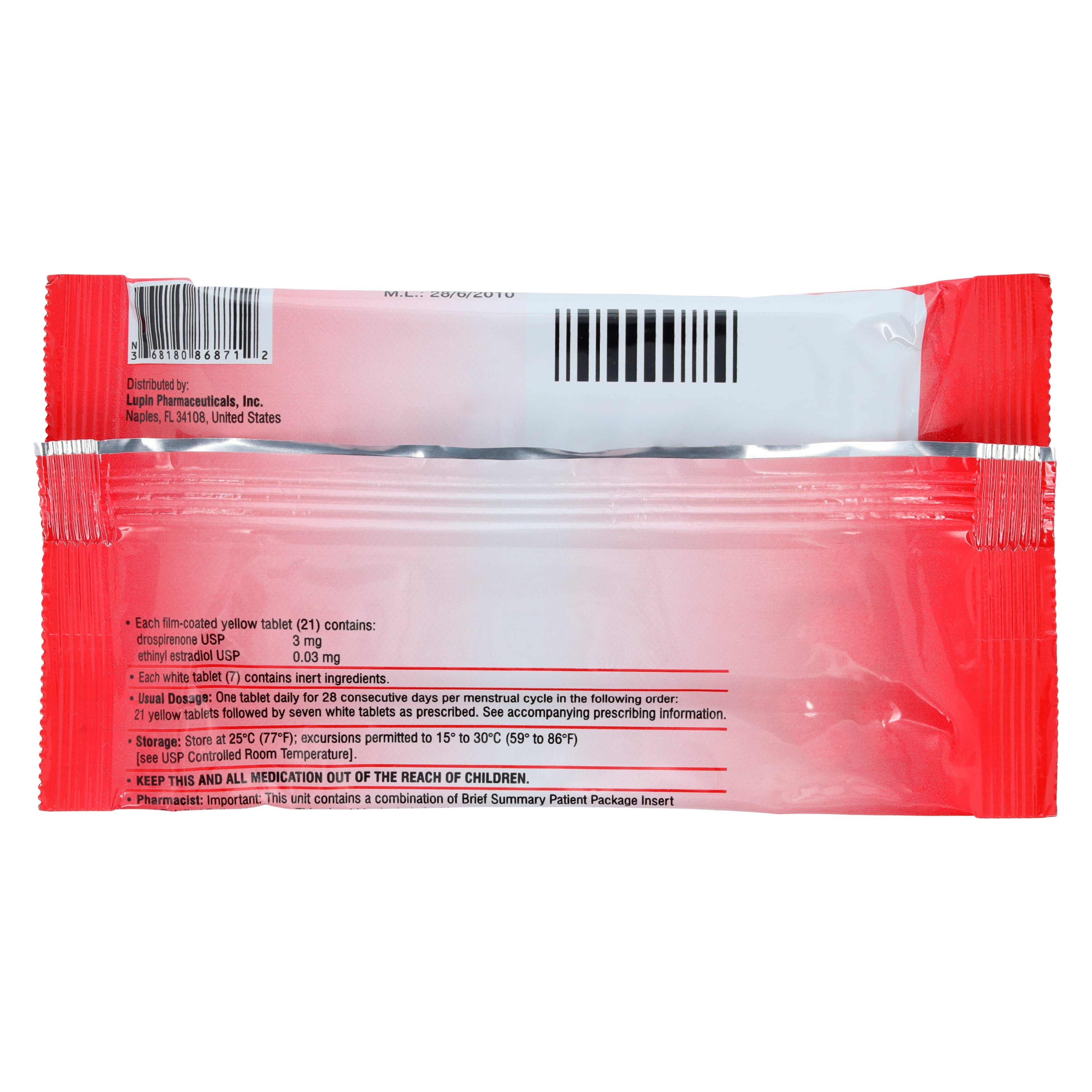 Drospirenone/Ethinyl Estradiol Tablets 3mg/0.03mg Blister Pack 3x28/Package, 01KT0J09YV6DPV4BPHEJ9PT3MP