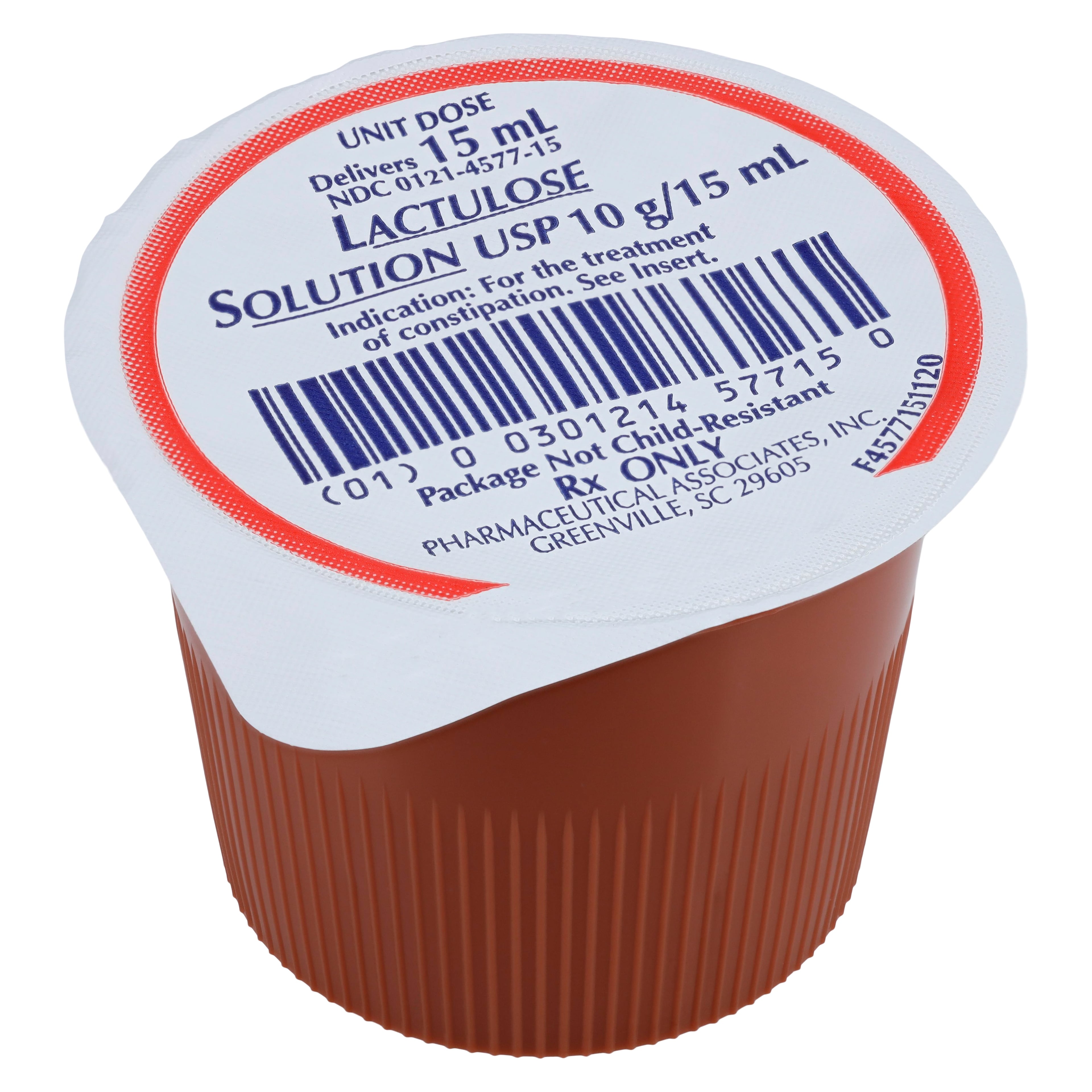 Lactulose Oral Solution 10gm/15mL Unit Dose, 15mL, 40/Box