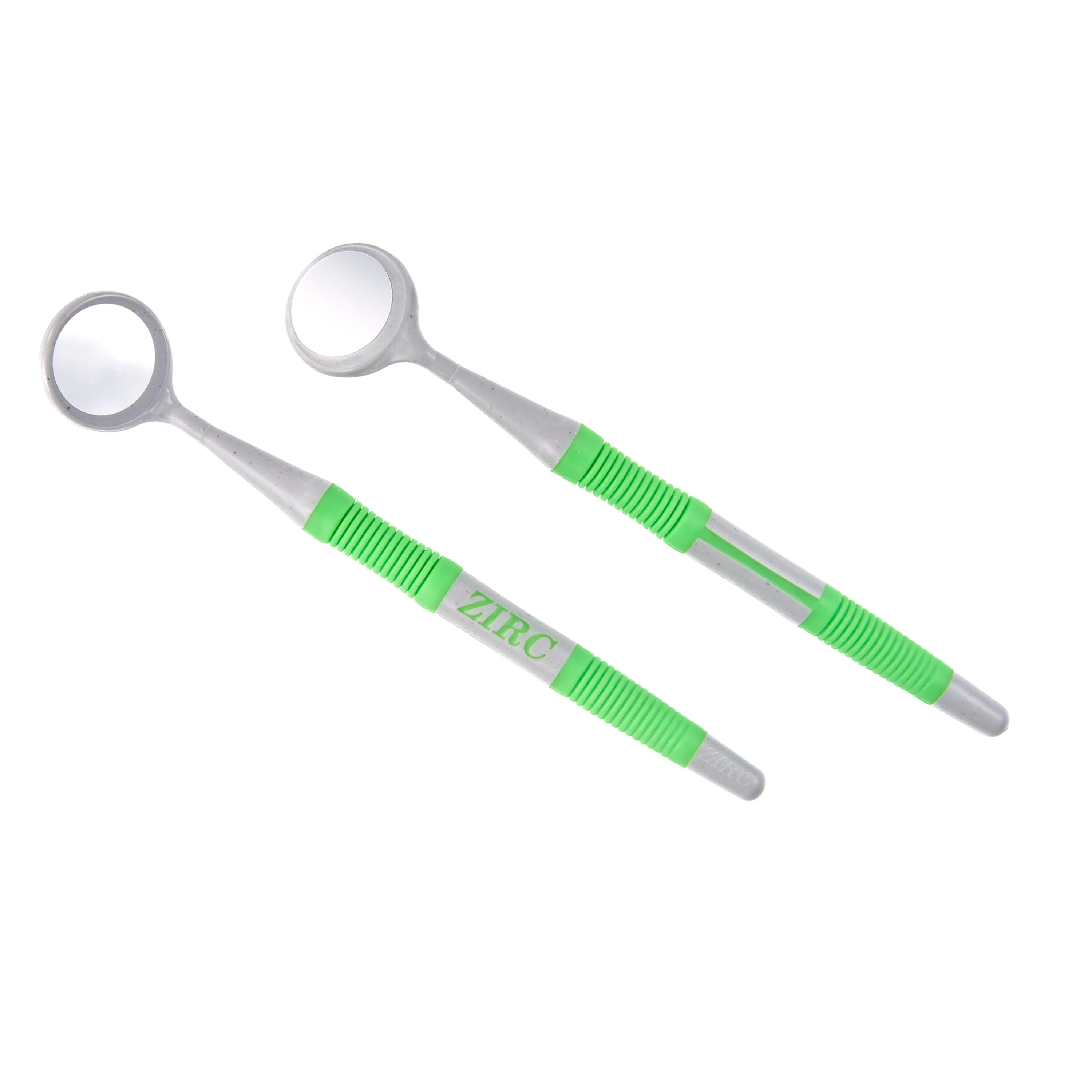 Zirc Dental Crystal HD® Resin Mouth Mirror, #4 Double-Sided Soft Grip, Neon Green, 12/Pkg, 50Z384P