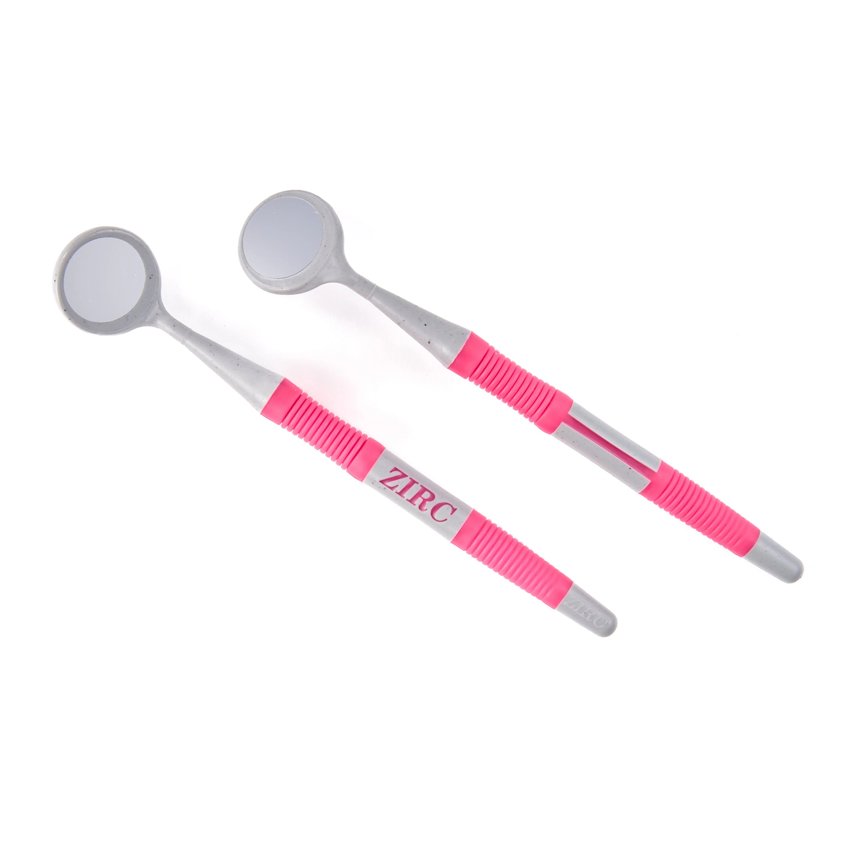 Zirc Crystal HD® Resin Mouth Mirror, #4 Double-Sided Soft Grip, Neon Pink, 12/Pkg, 50Z384S