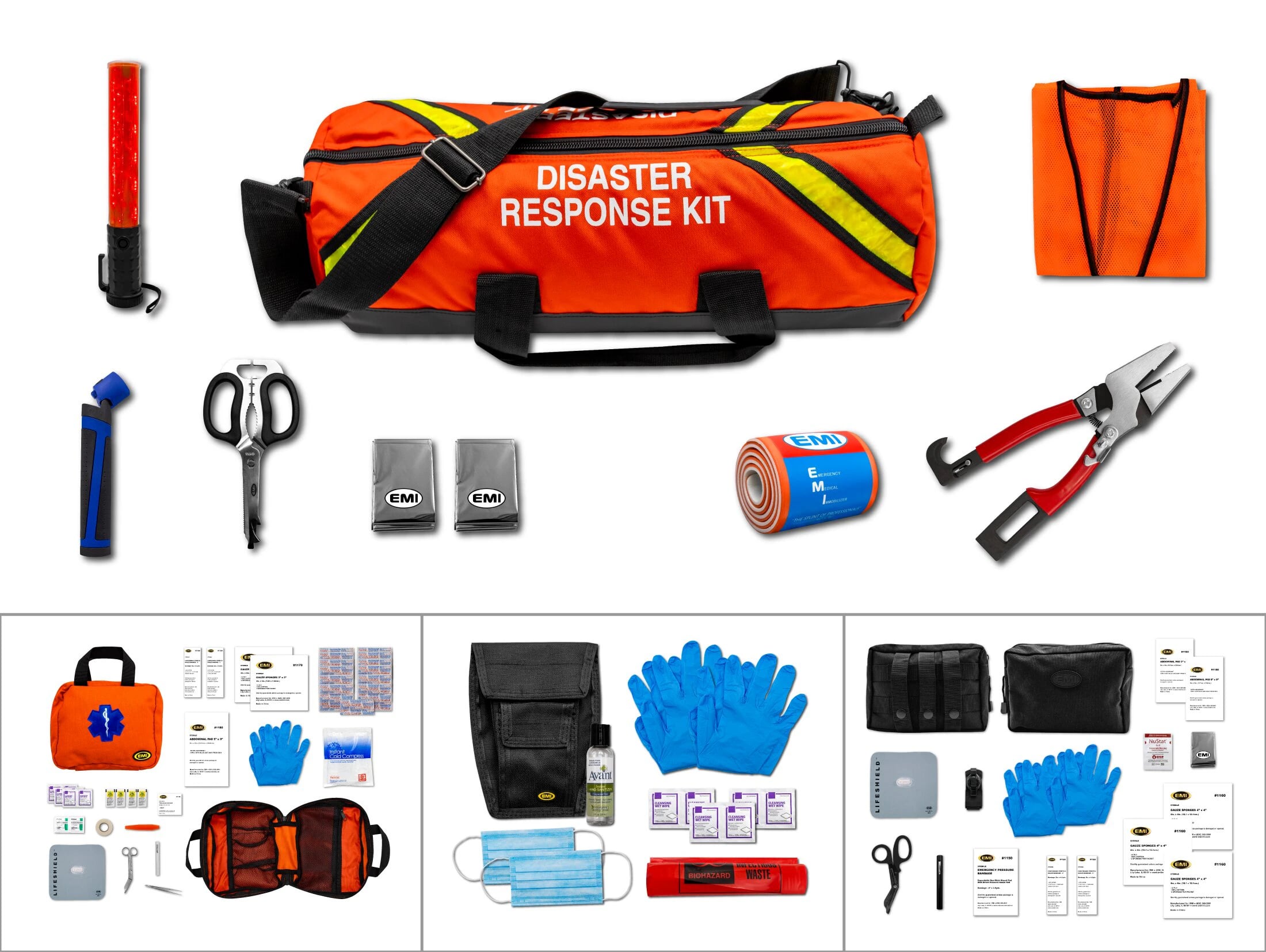 Emi Disaster Response Kit, Black