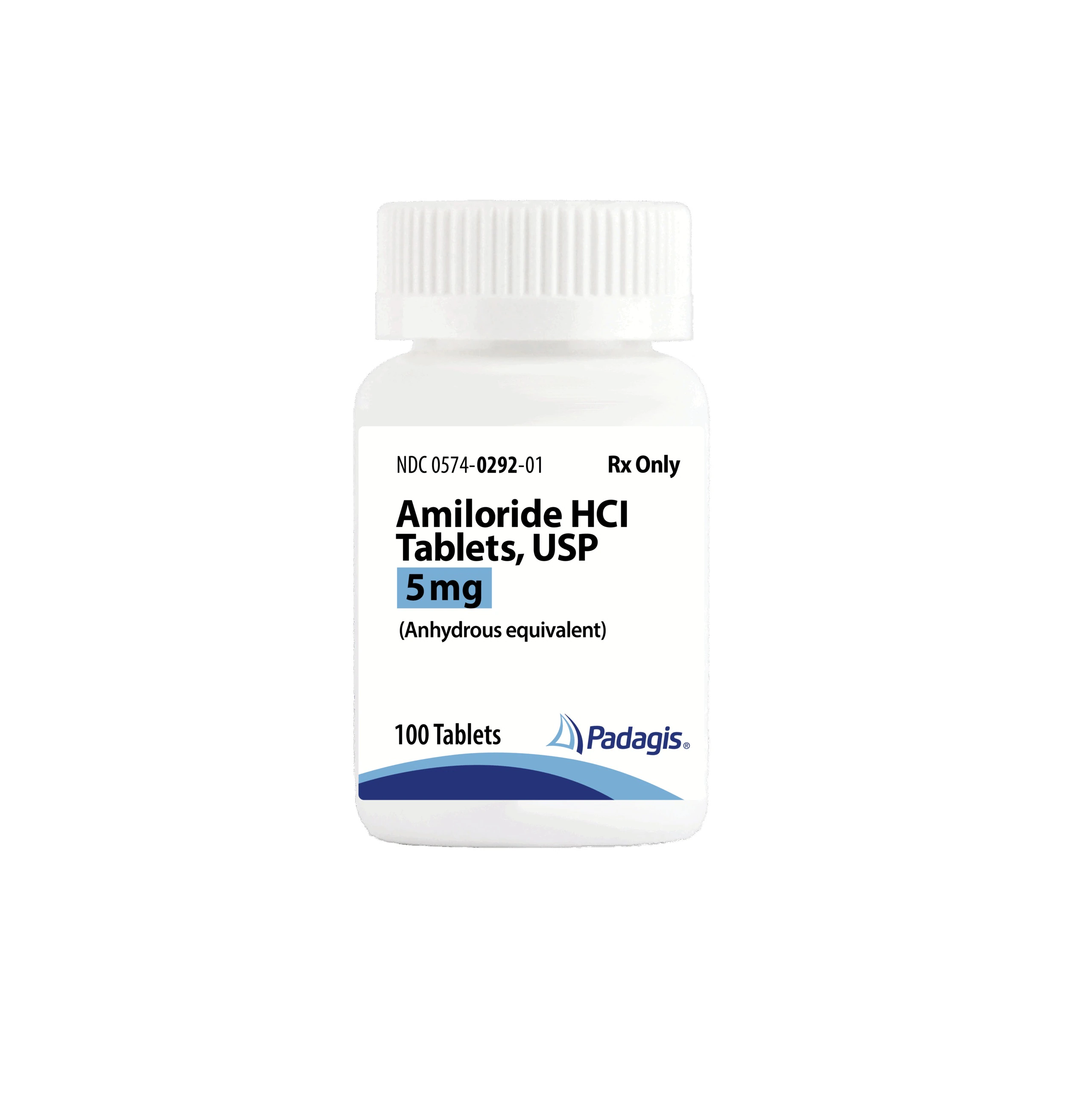 Amiloride HCl Tablets, 5 mg, 100/Bottle