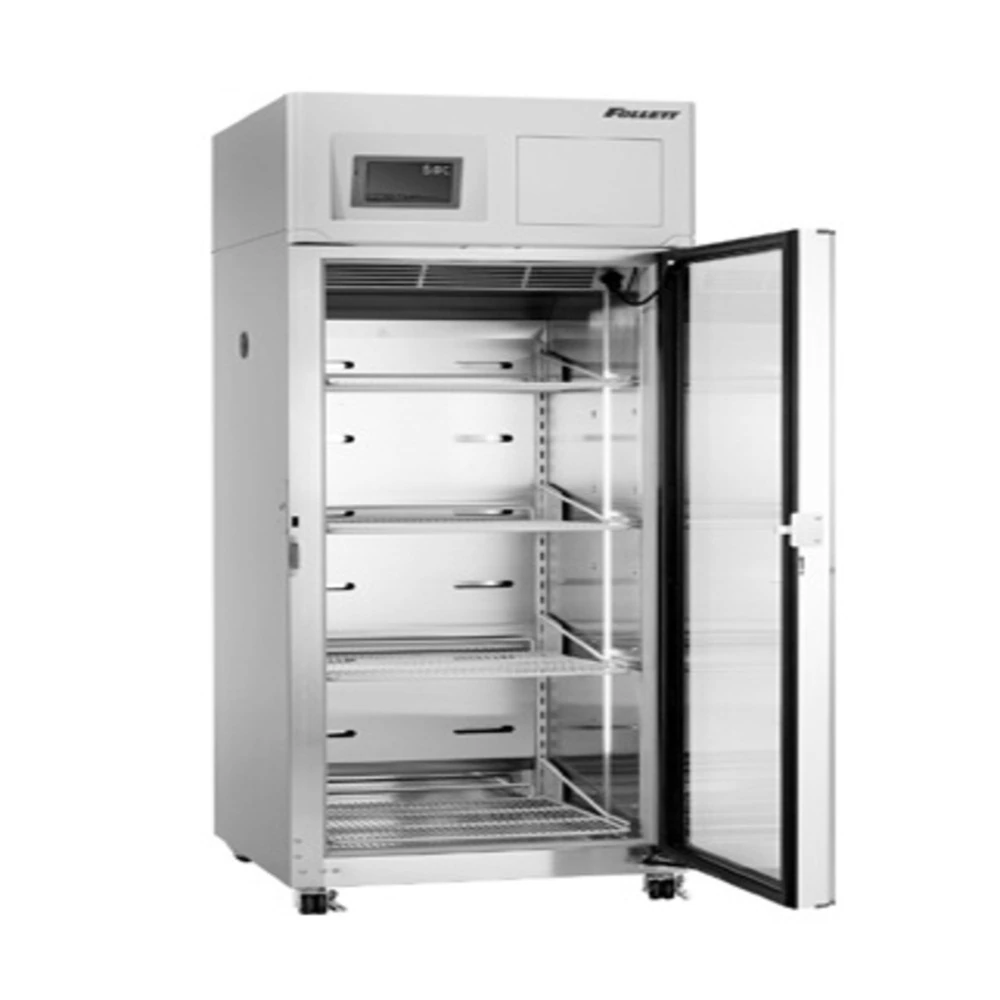 Follett Infinity Series Laboratory/Pharmacy Refrigerator, 19.7 Cu Ft, Glass Door, Left Hinge