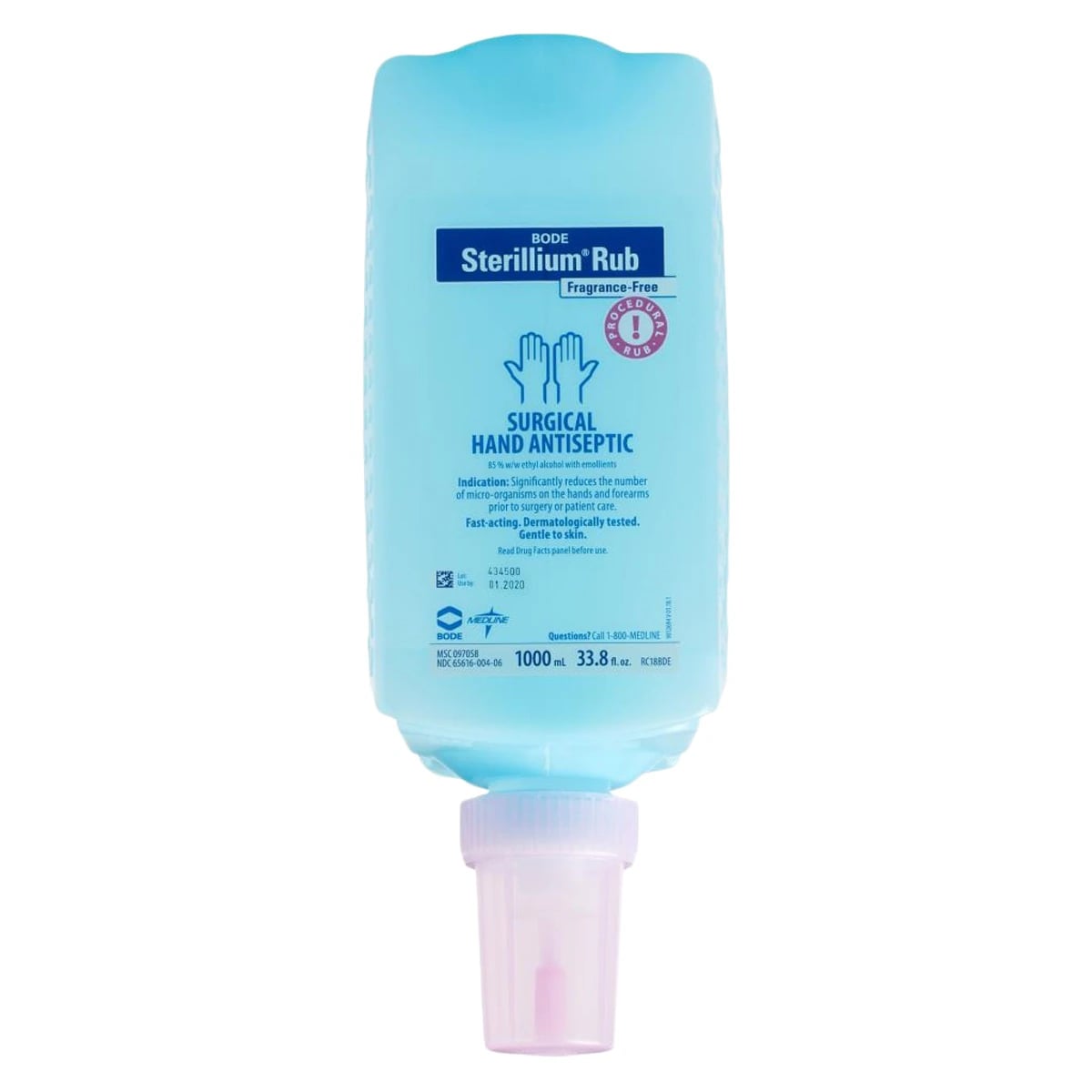 Sterillium Spray Surgical Scrub, Alcohol-Based, Fragrance Free, 1000 mL Bottle
