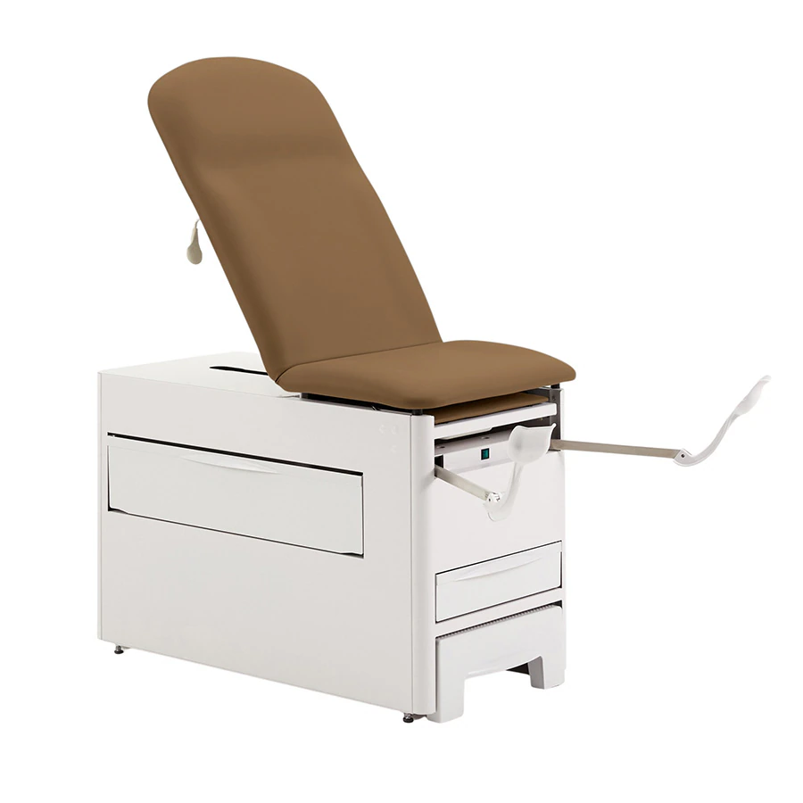 Brewer Access1000 Exam Table, Cocoa, 500 lb Capacity, No Receptacle