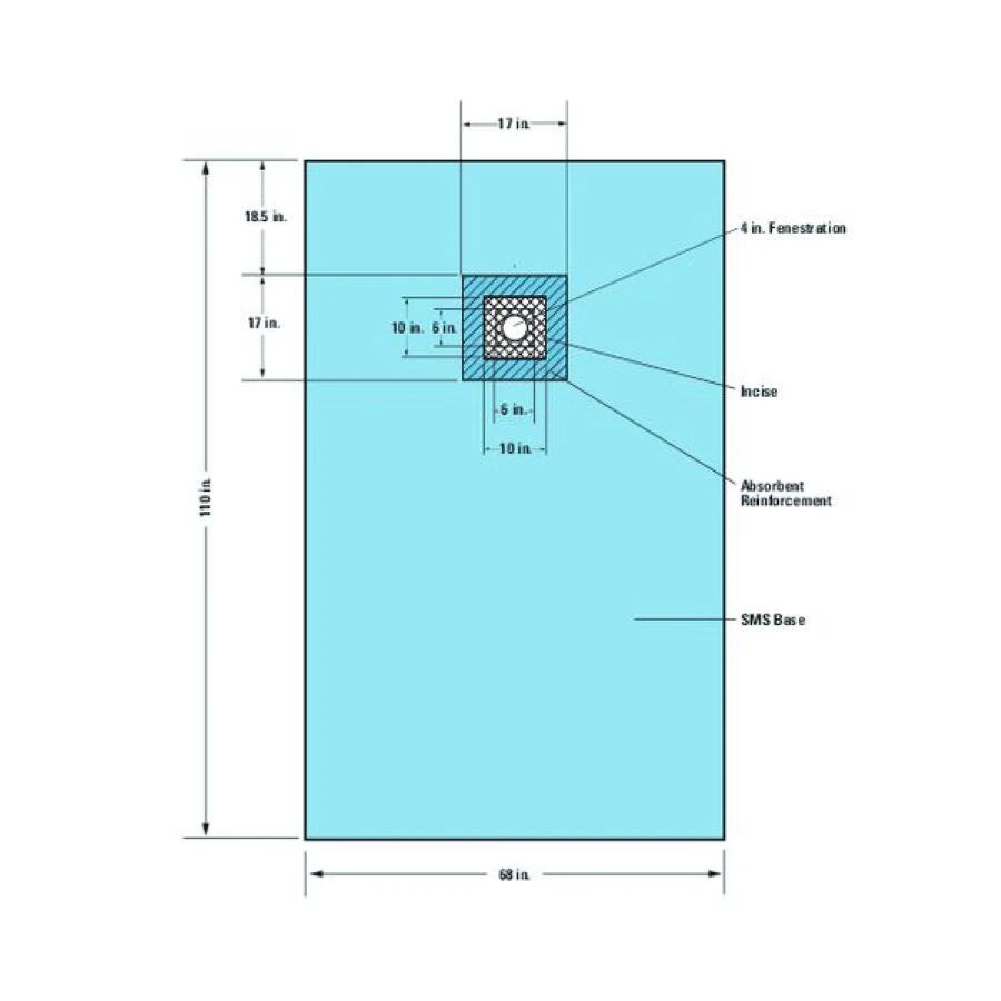 Halyard O & M Full Body Drape, Sterile, 68" x 110"