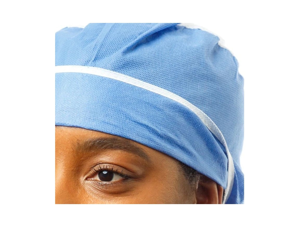 Cardinal Health Surgical Cap, Extra Large, Blue, Non-Sterile, Disposable, Tie Closure, 600/Case