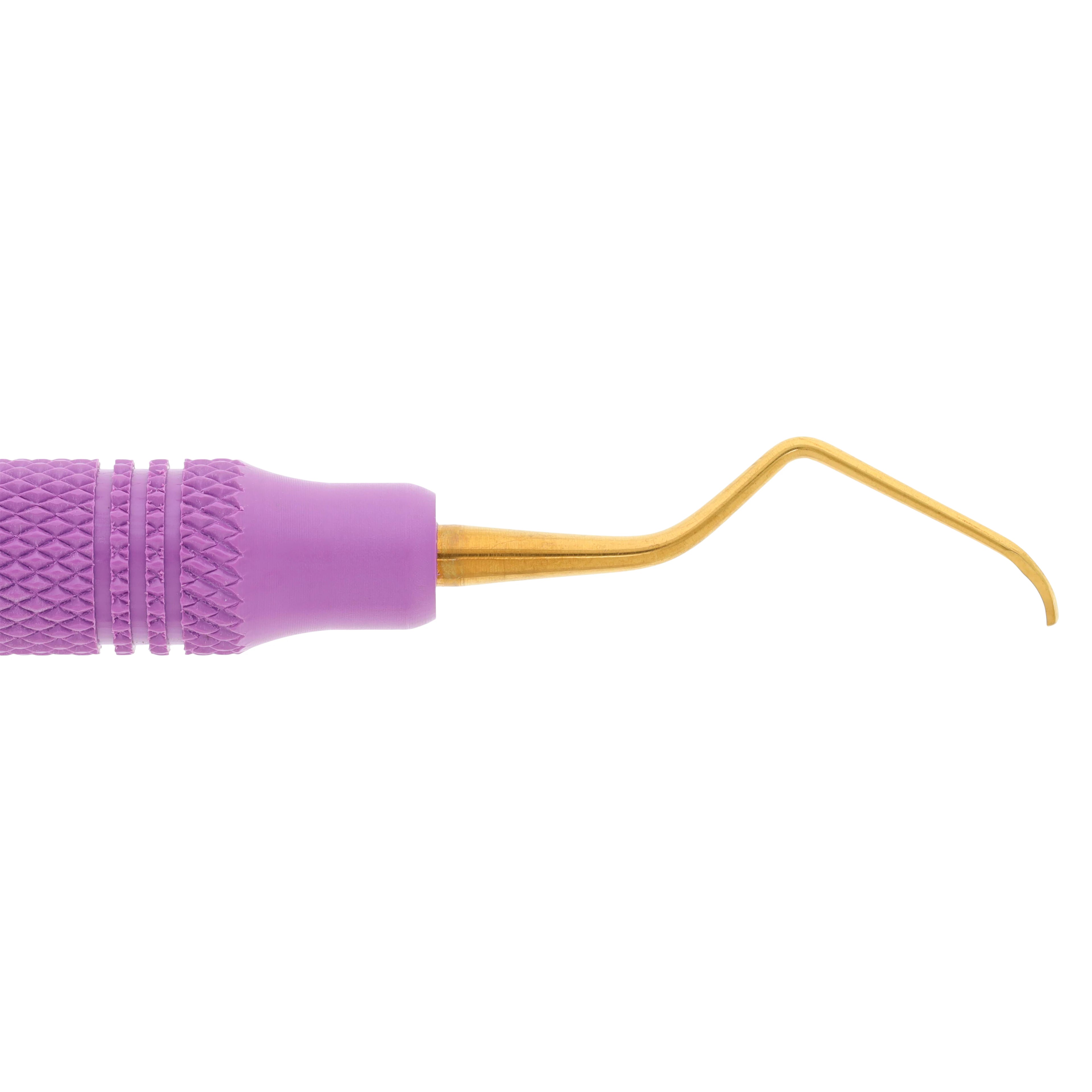 XP SQUARED Technology Universal Curette Barnhart #1/2, Narrow Blade, EagleLite Resin Handle, Purple, Double End, AECB1-2XPX