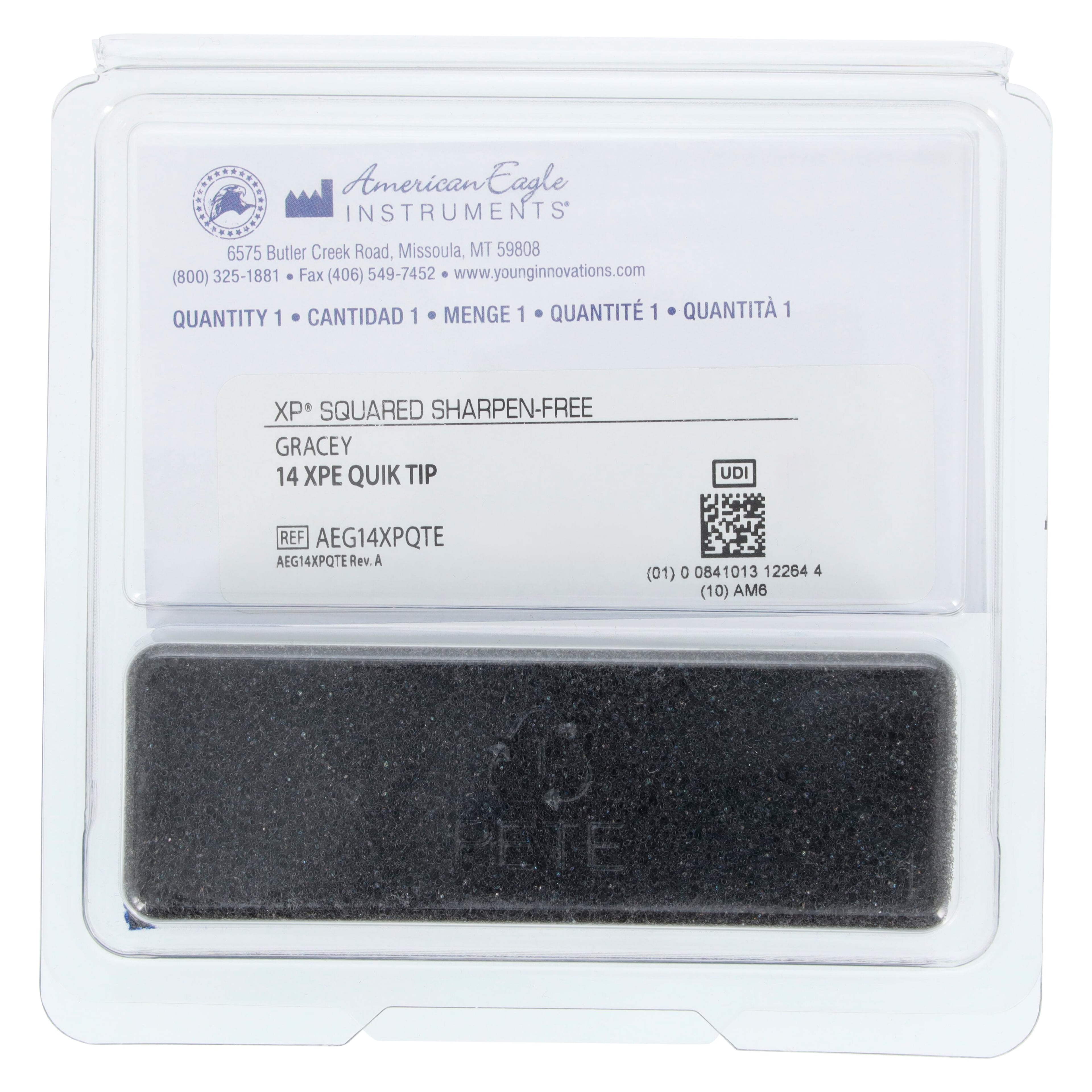 American Eagle Gracey 14 XP Quik Tip Curette, XP Squared Technology, Cone Socket, Standard Shank, AEG14XPQT