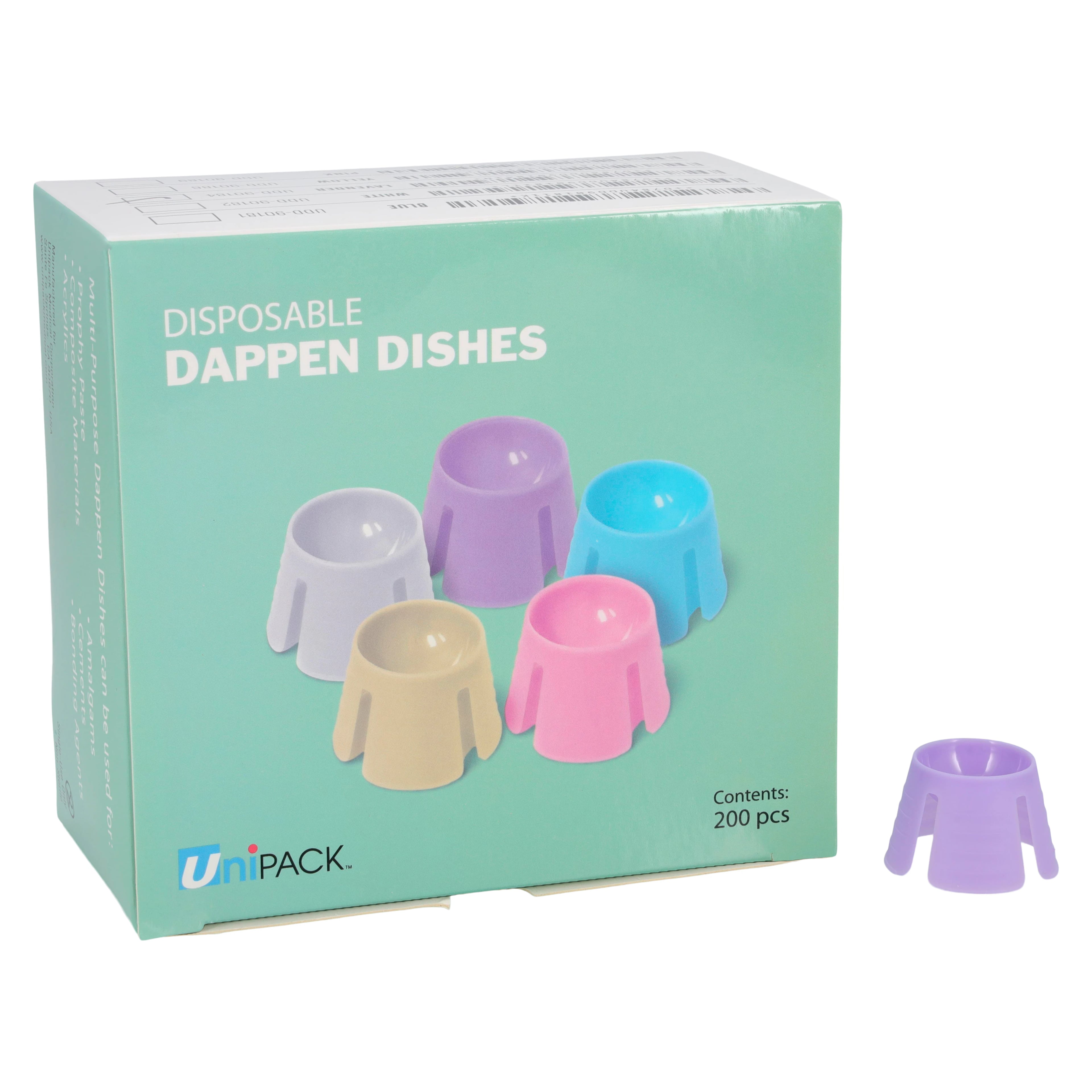 Unipack Medical Plastic Dappen Dishes, Lavender, 200/Box