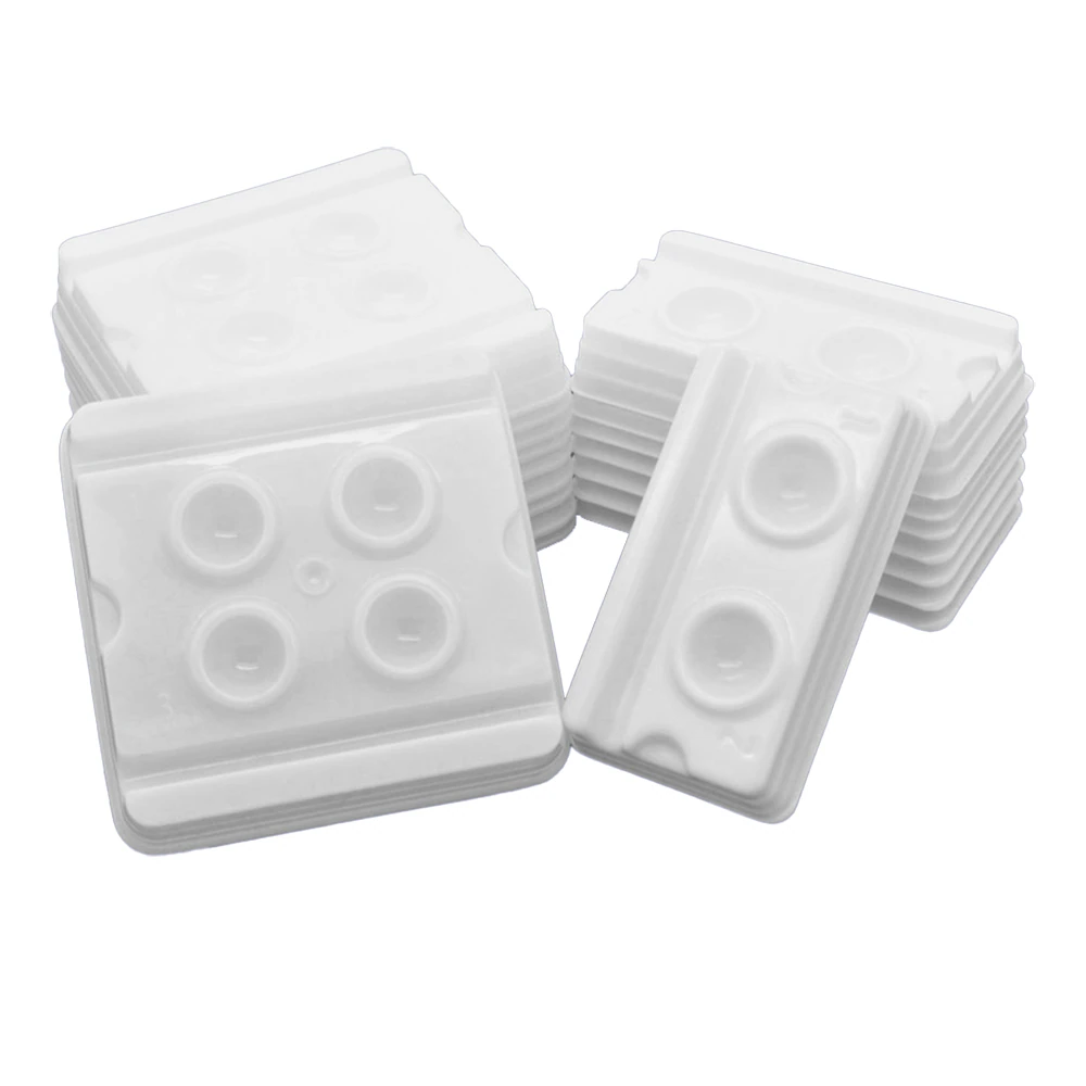 Unipack Mixing Well, 4-Well with Markings, White, 200/Box, UMW-9017