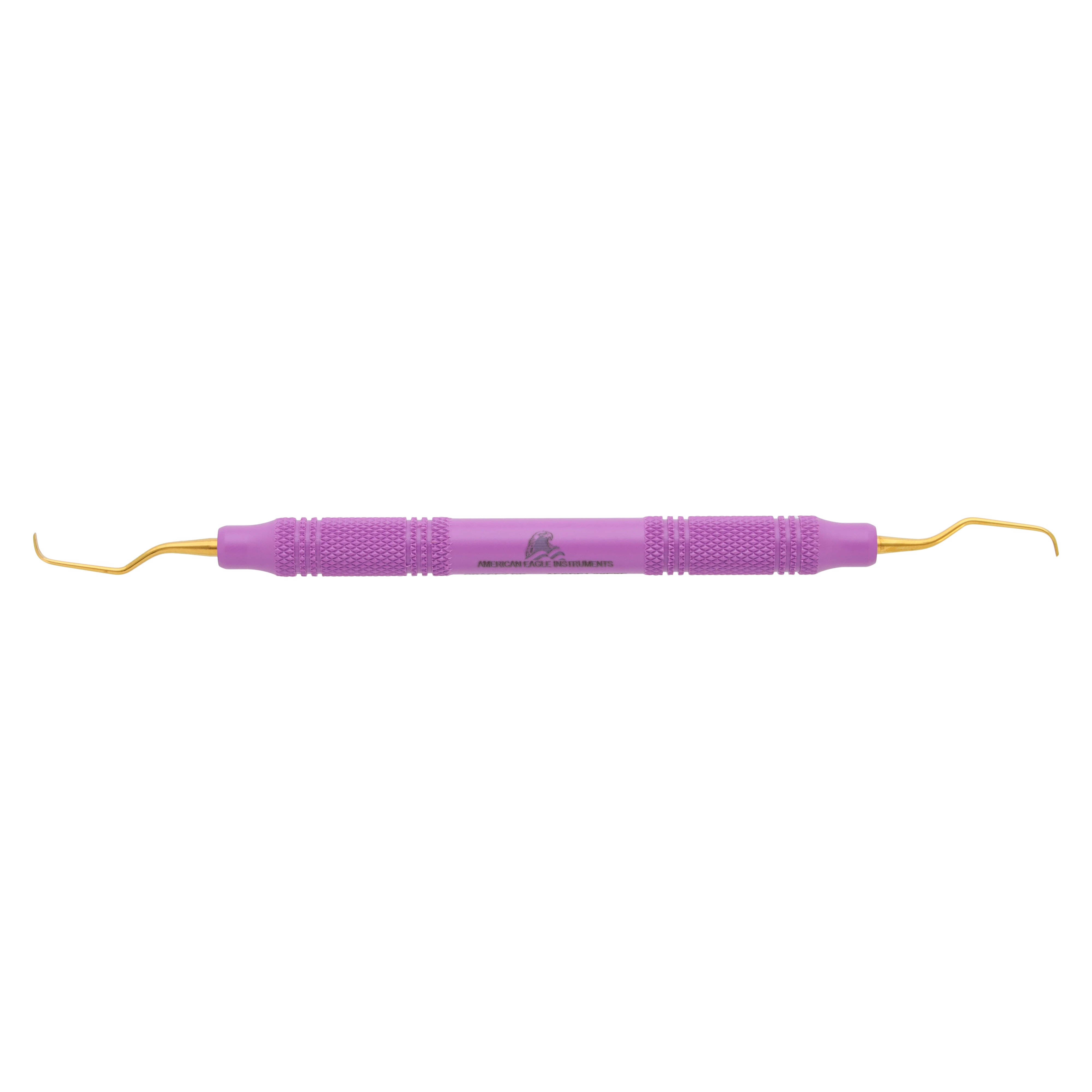 XP SQUARED Technology Gracey Deep Pocket Curette #1/2 +3, Double End, Purple EagleLite Resin Handle, Anterior