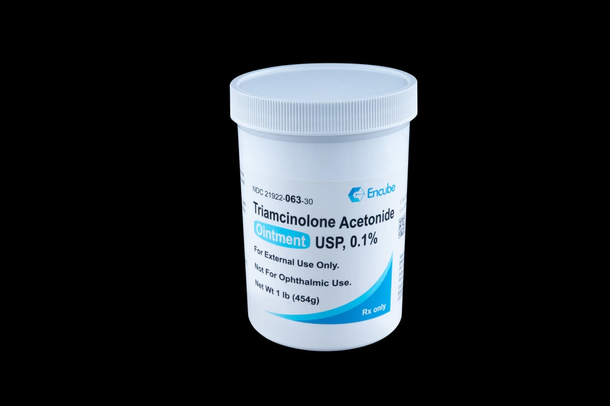 Triamcinolone Acetonide Topical Ointment 0.10%, 1 lb Jar, Encube Ethicals Inc
