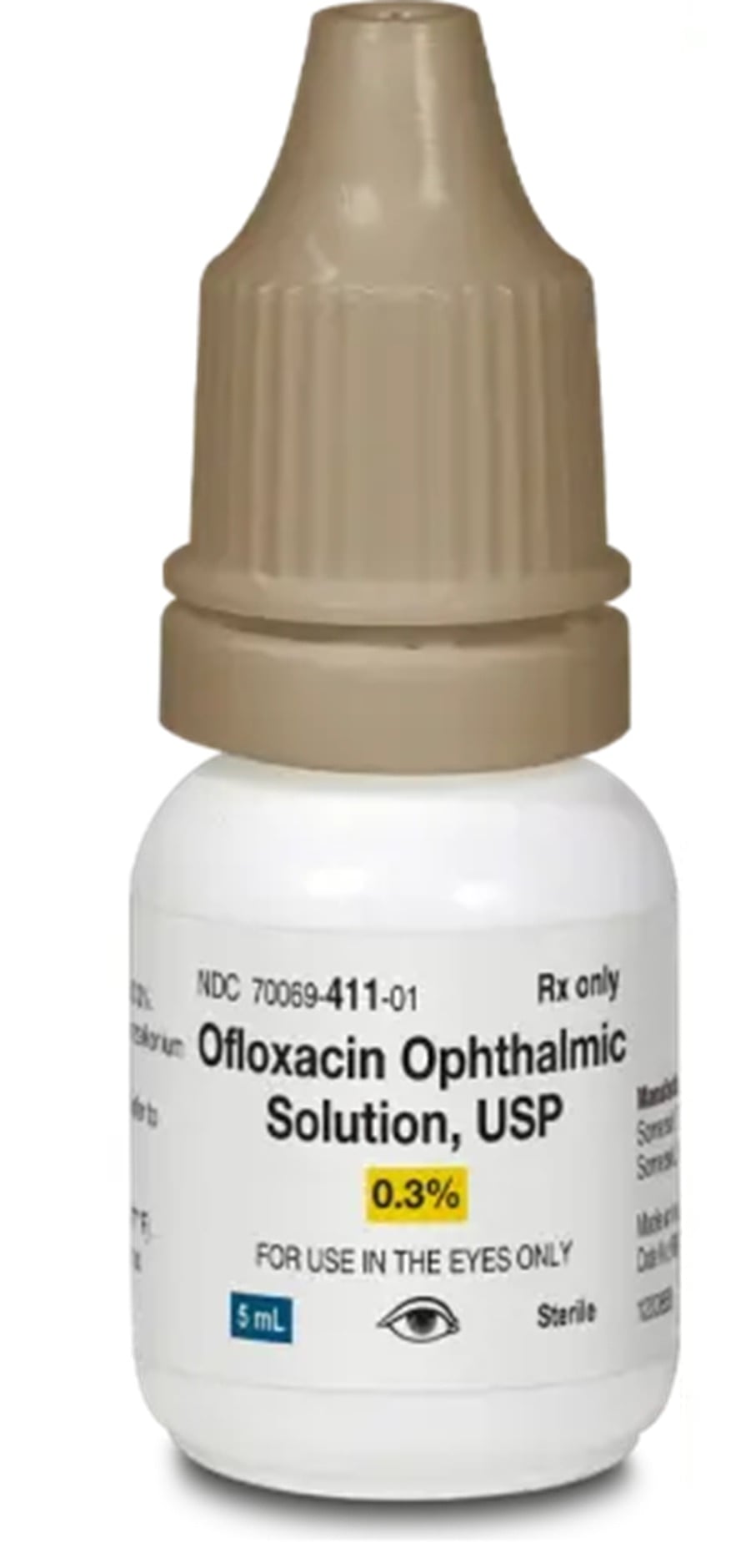 Ofloxacin Ophthalmic Solution 0.3%, 5mL Bottle