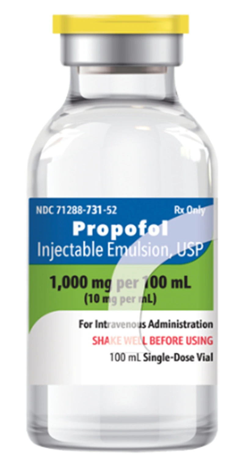 Propofol Injection SDV 10mg/mL, 100mL, 10/Package