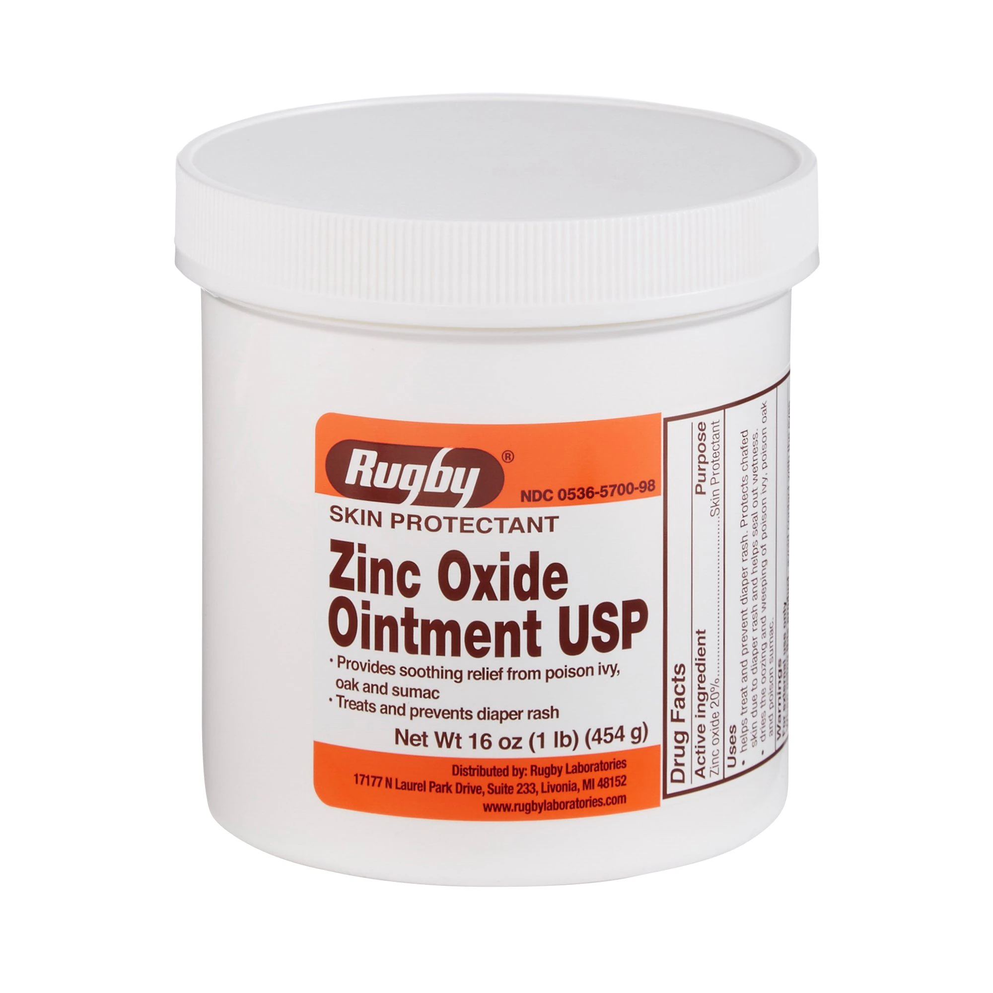 Zinc Oxide Ointment, 1 lb Jar (Major Pharmaceuticals)