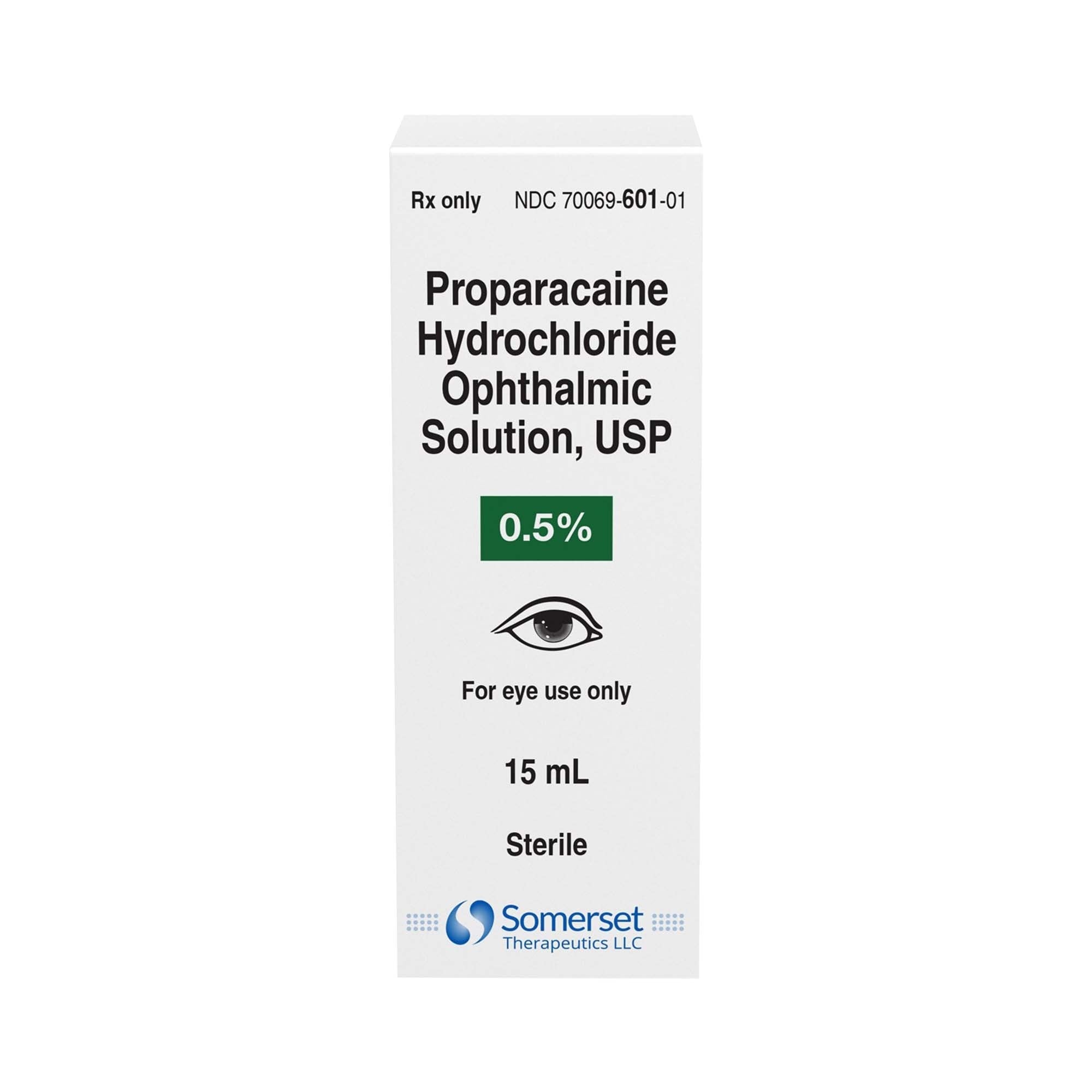 Proparacaine HCl Ophthalmic Solution 0.5%, 15 mL Bottle, Somerset Pharma LLC
