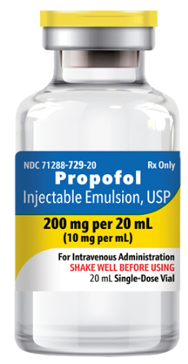 Propofol Injection 10mg/mL EDTA SDV 20mL, 10/Package