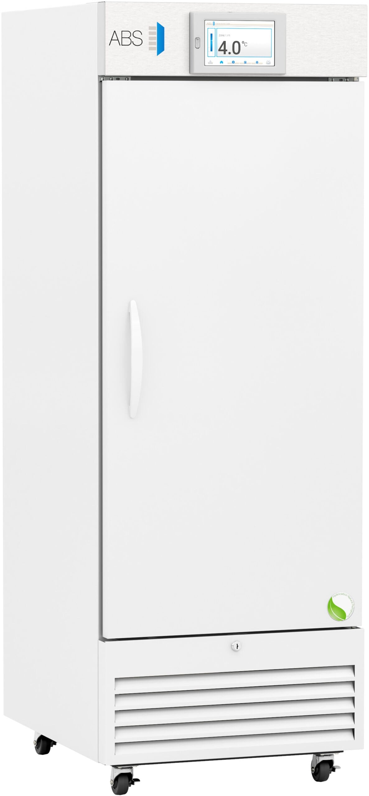 American Biotech Supply TempLog Premier Laboratory Refrigerator, 26 Cu Ft, Solid Door, Right Hinge, 2C to 15C, Cycle Defrost